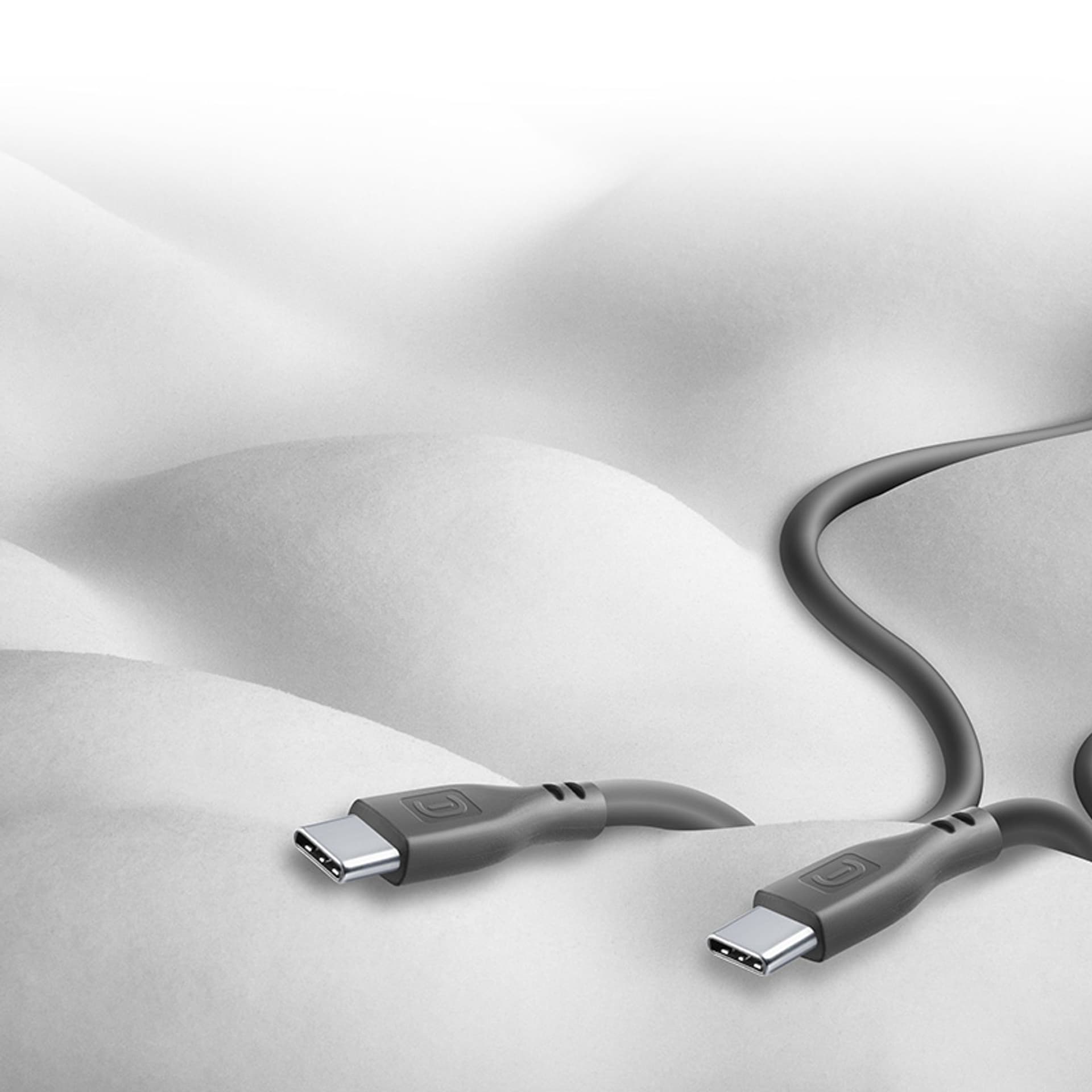 

Cellularline Soft Cable - Kabel USB-C do USB-C 1.2 m (czarny)