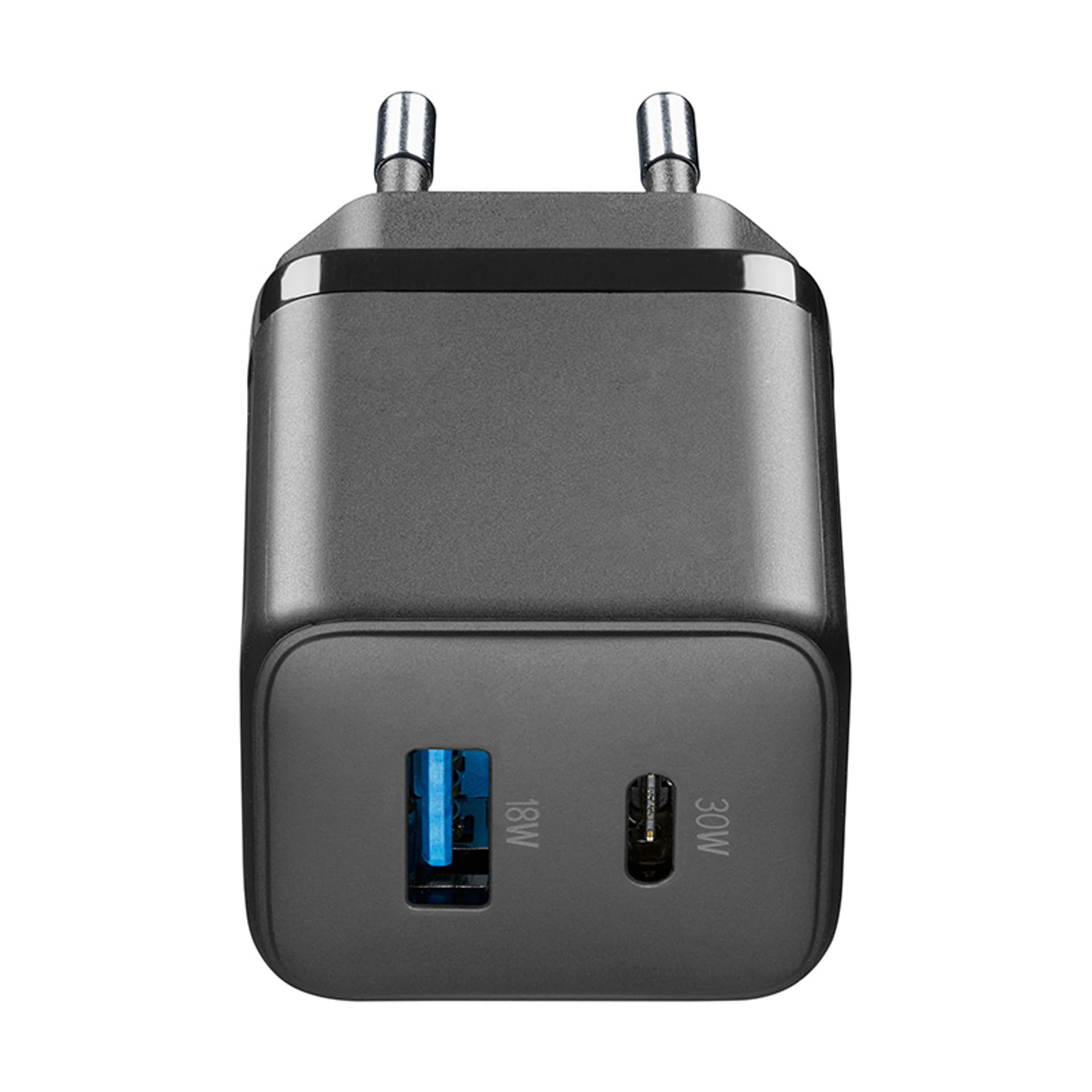 

Cellularline Multipower Micro GaN - Ładowarka sieciowa USB-C & USB-A Power Delivery 30W (czarny)