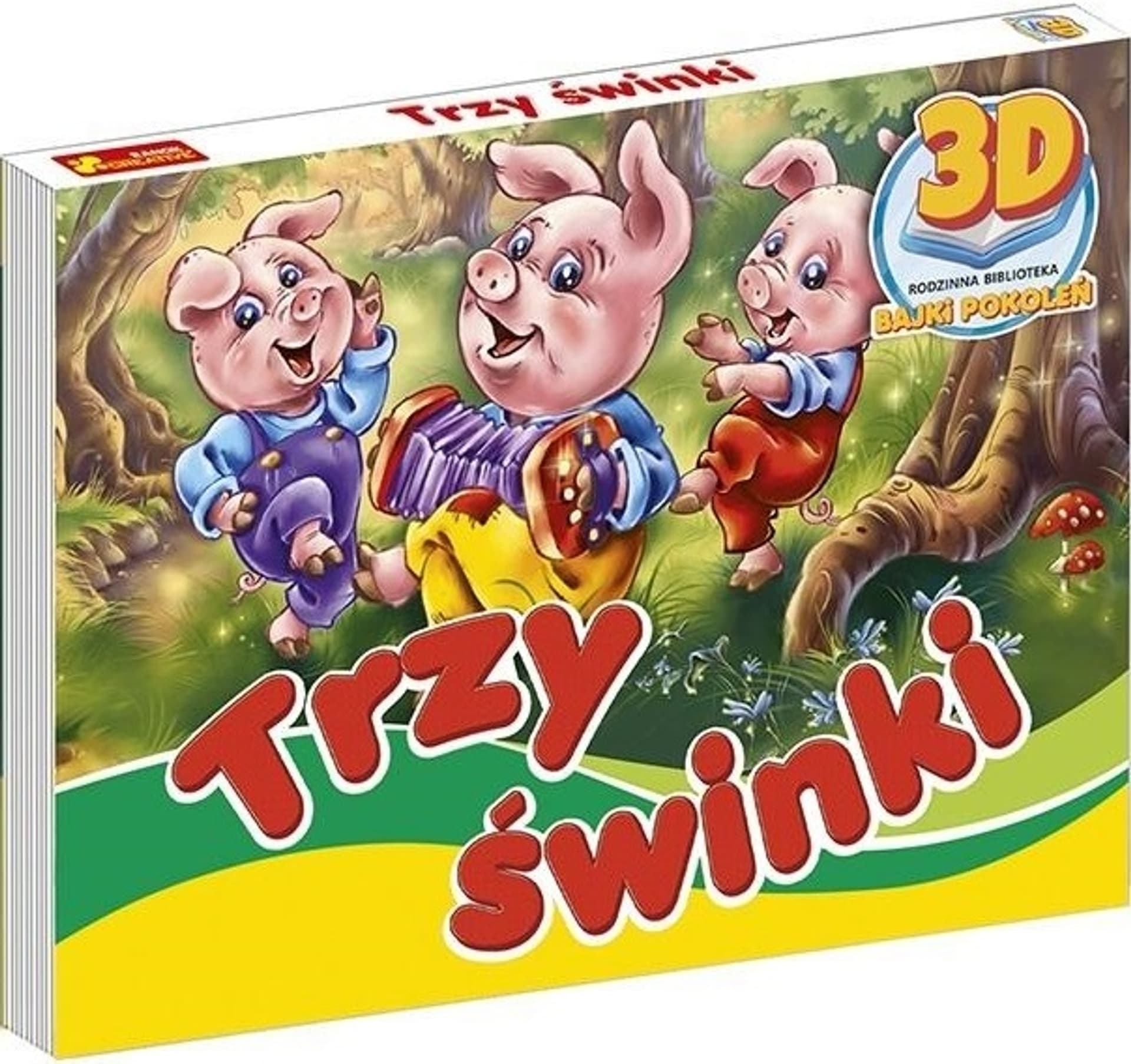 

Książka 3D Trzy świnki bajki z morałem rozkładana