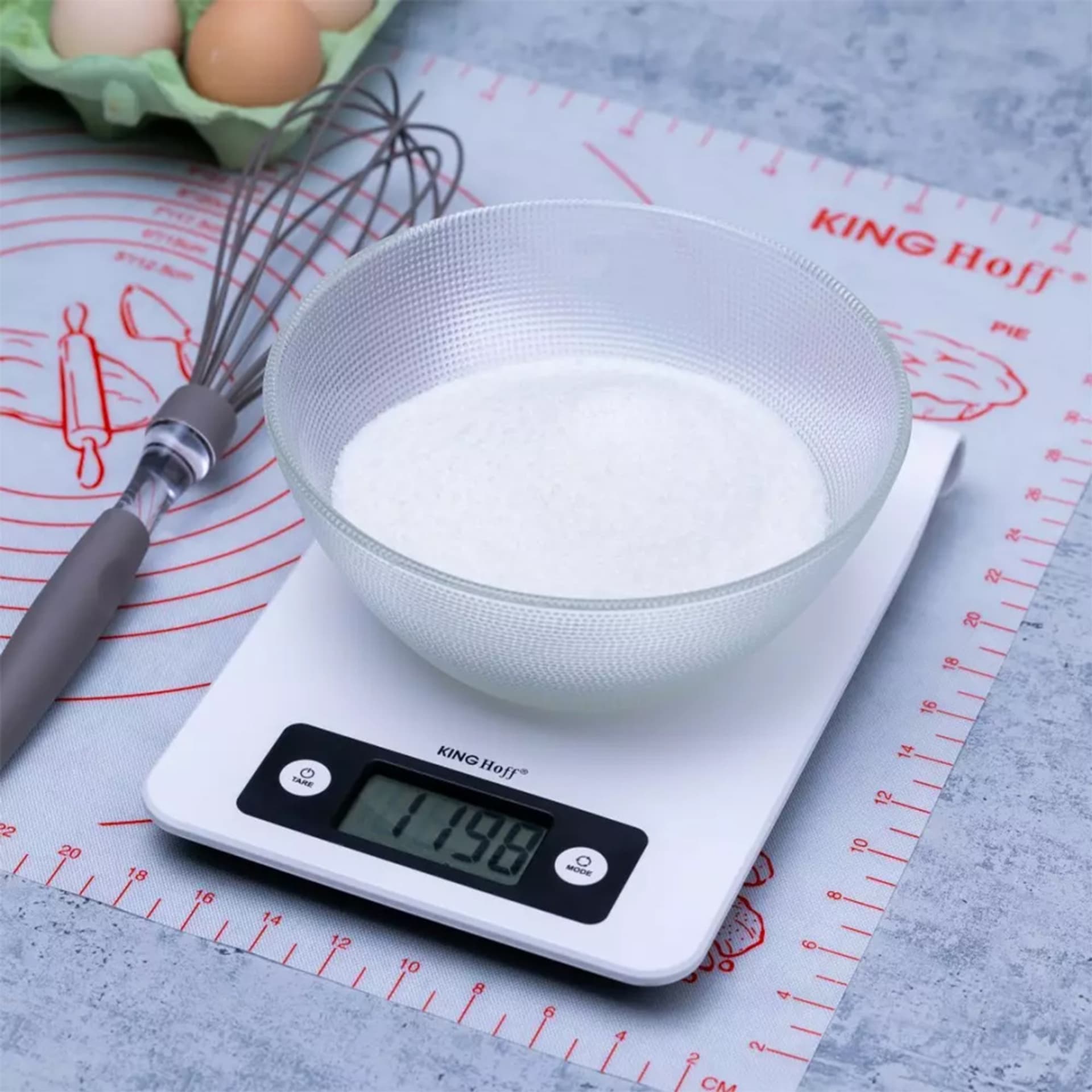 

ELEKTRONICZNA WAGA KUCHENNA KINGHOFF KH-1822 NA RELING
