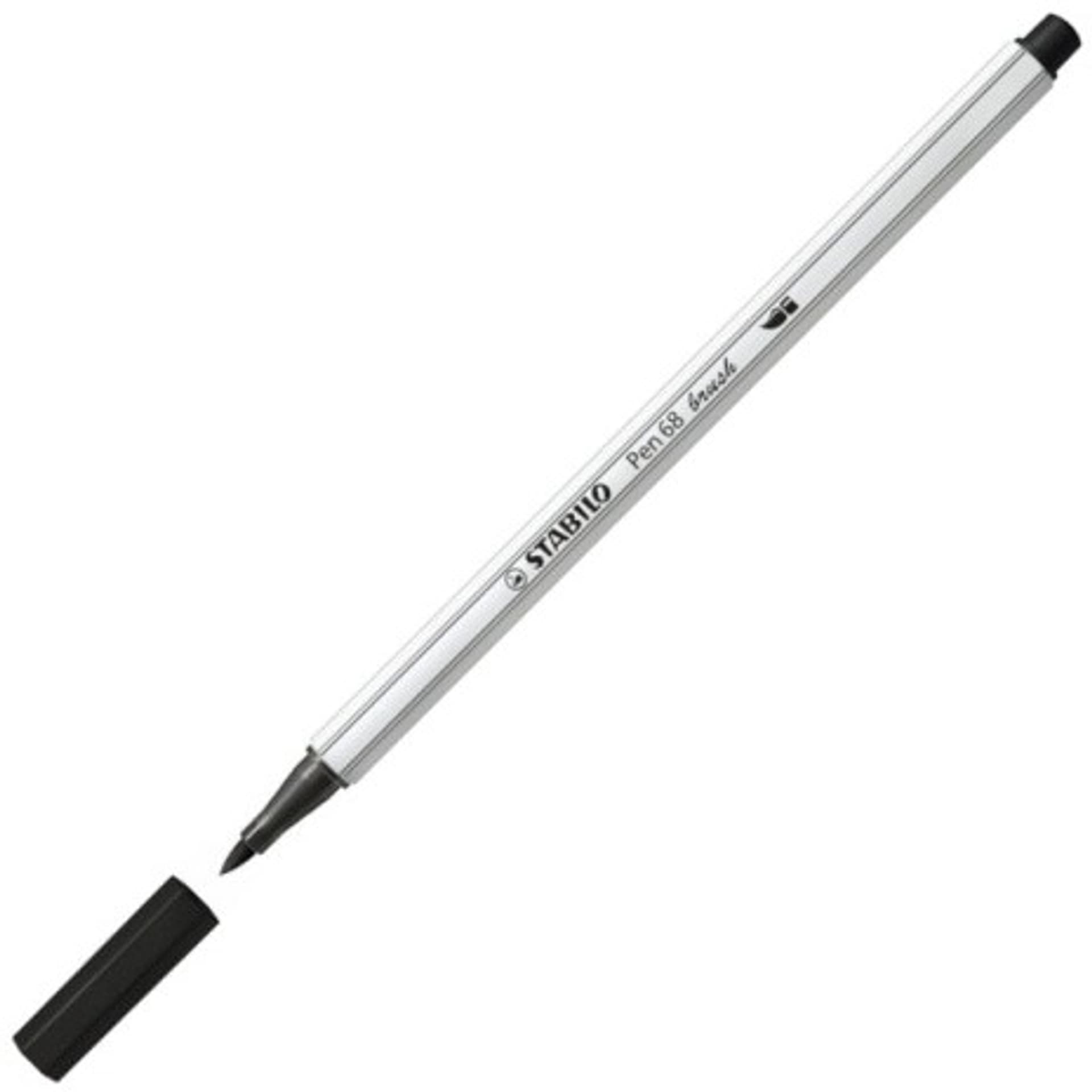 

Flamaster STABILO PEN 68 568/46 czarny końcówka pędzelkowa Brush
