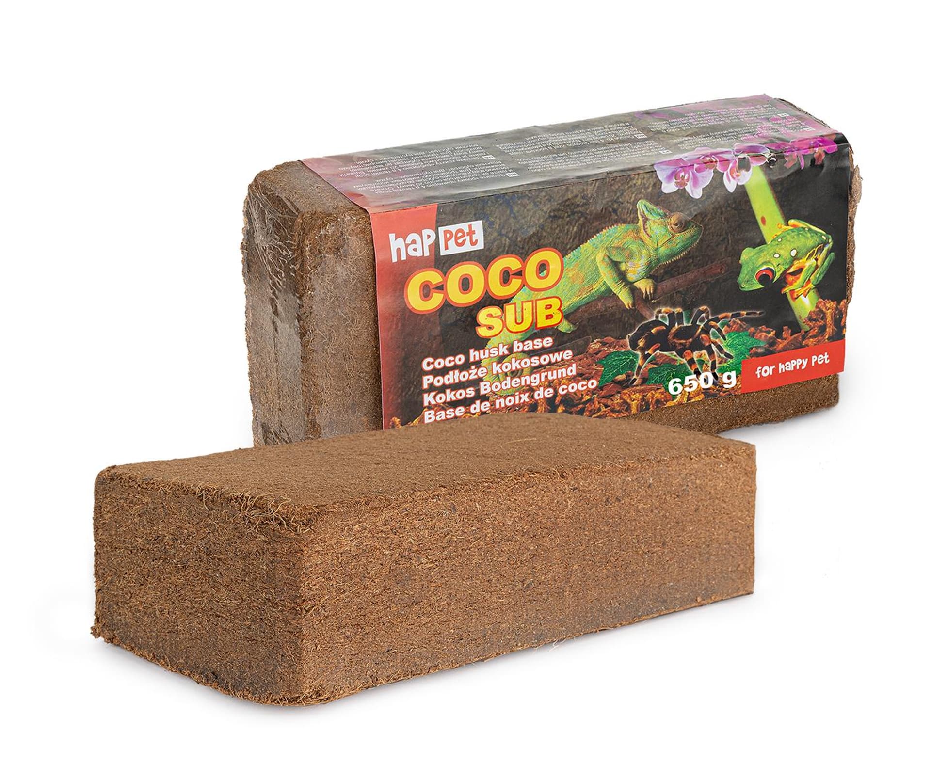

Podłoże kokosowe do terrarium brykiet 650g Happet