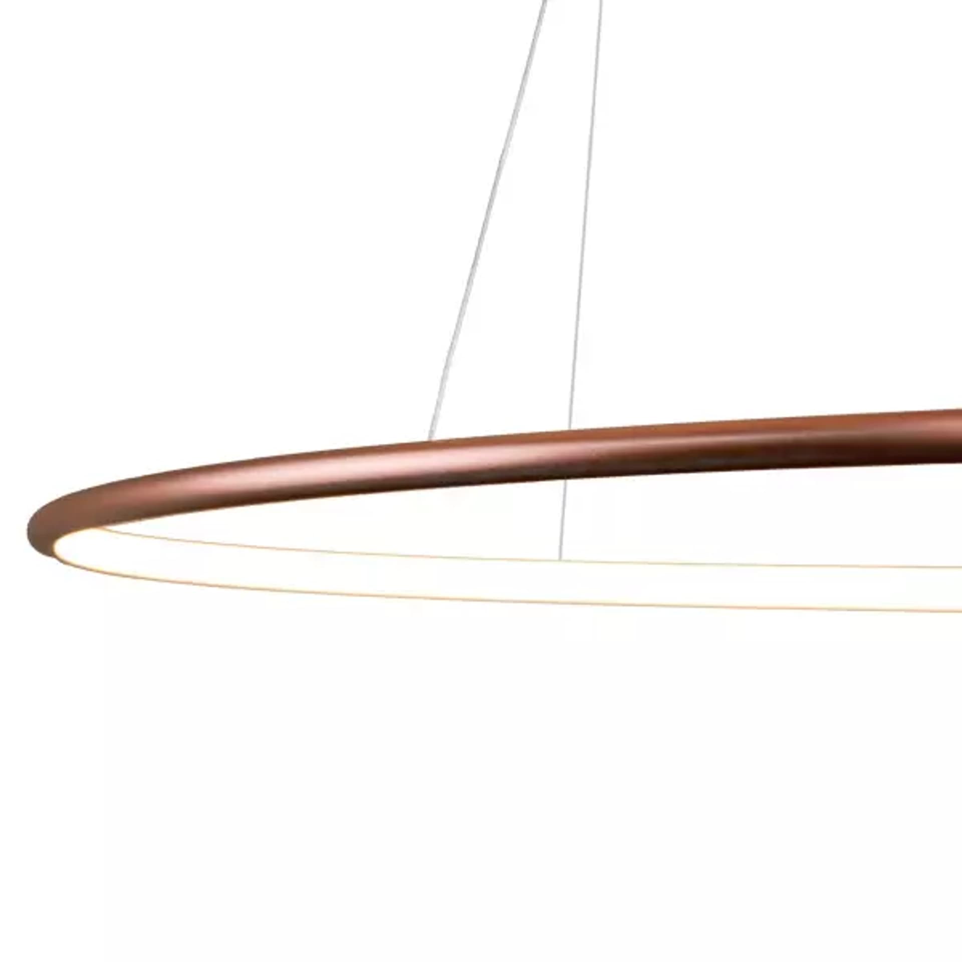 

Lampa wisząca Ledowe Okręgi No.3 Φ80 cm in 4k miedziana Altavola Design (Barwa światła barwa dzienna, Kierunek padania światła do wewnątrz, Kolor miedziany, Możliwość ściemniania nie)