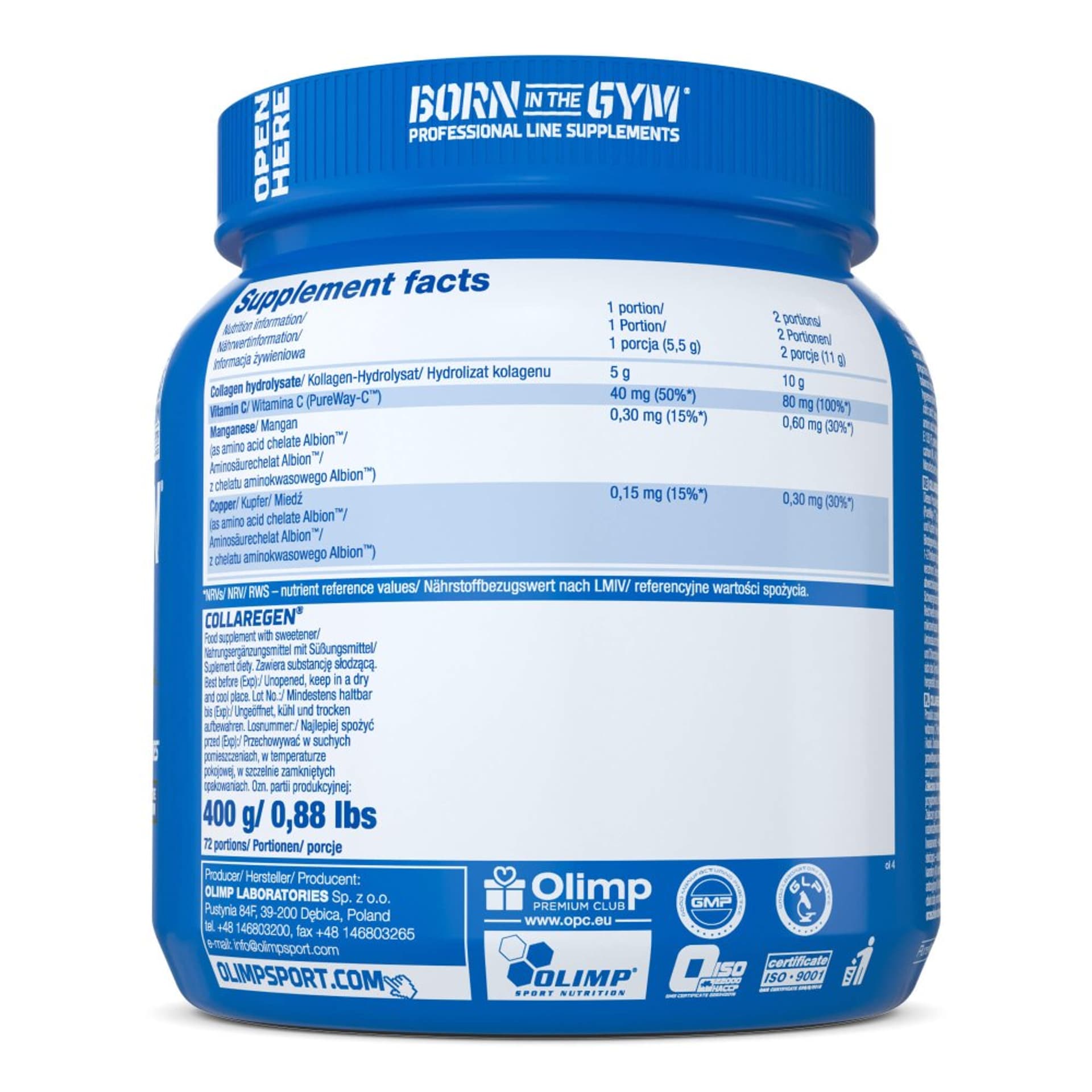 

Olimp Collaregen puszka 400g cytrynowy