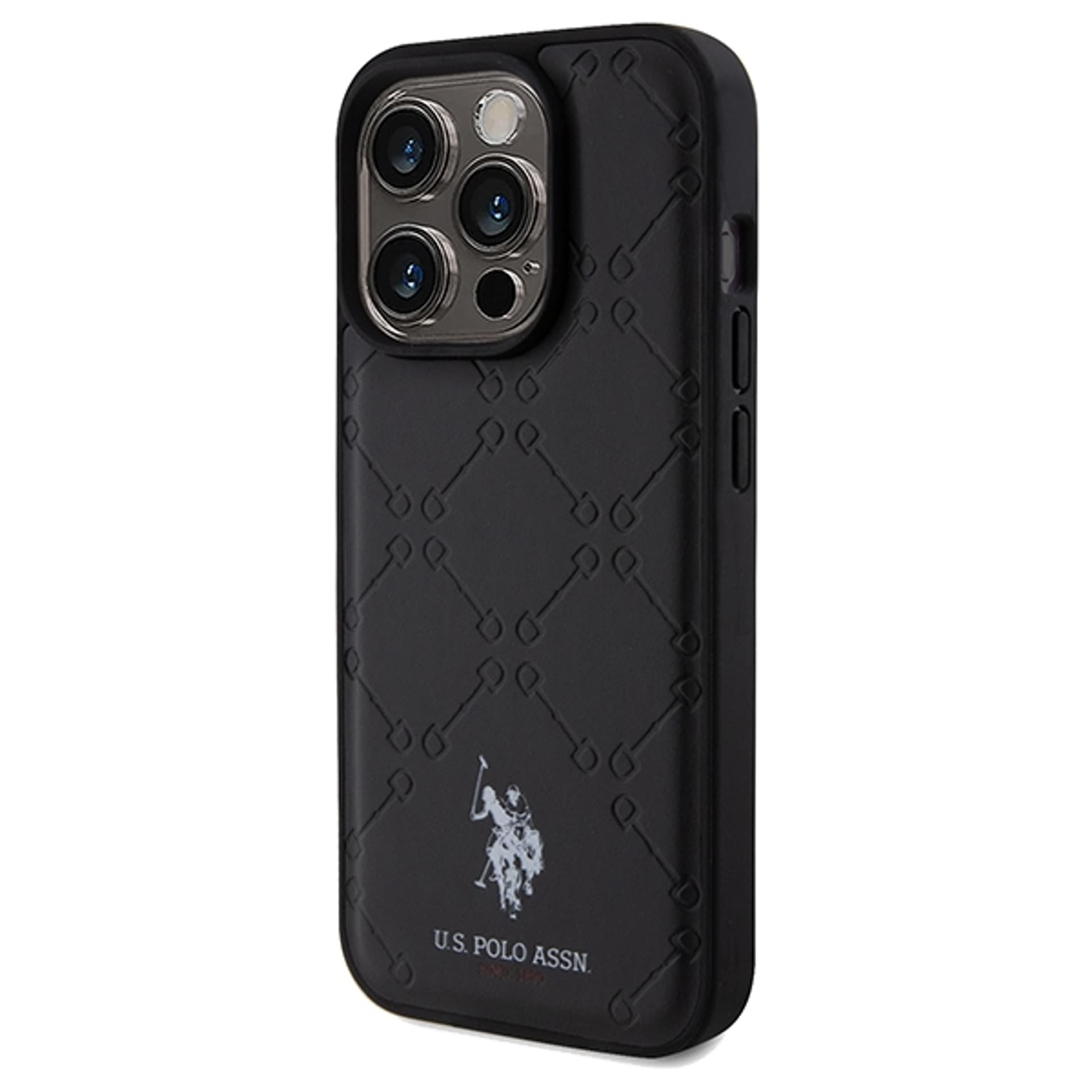 

US Polo USHCP15XPYOK iPhone 15 Pro Max 6.7" czarny/black Yoke Pattern