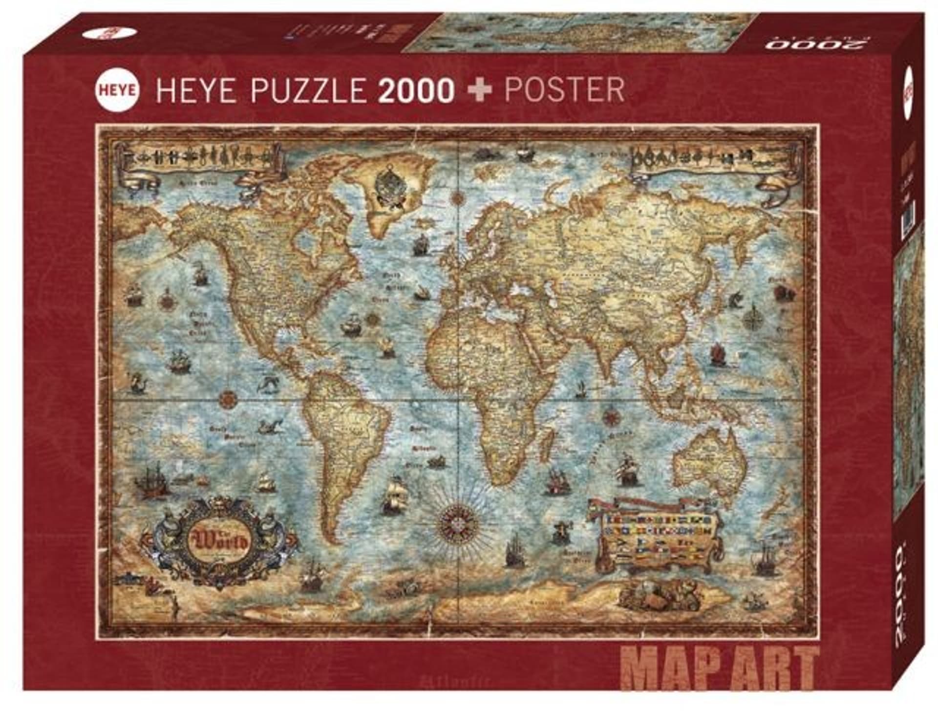 

Puzzle 2000 elementów Świat