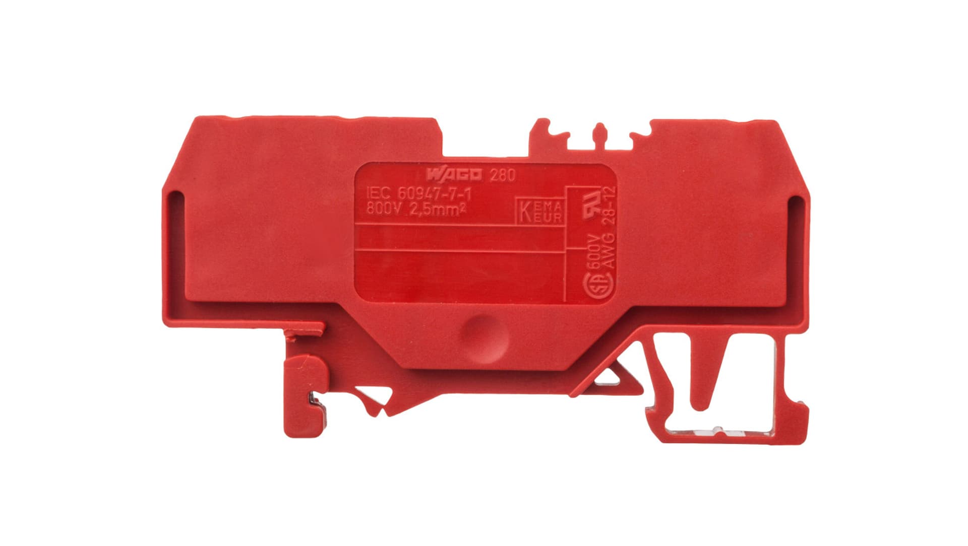 

Złączka szynowa 3-przewodowa 2,5mm2 czerwona 280-653