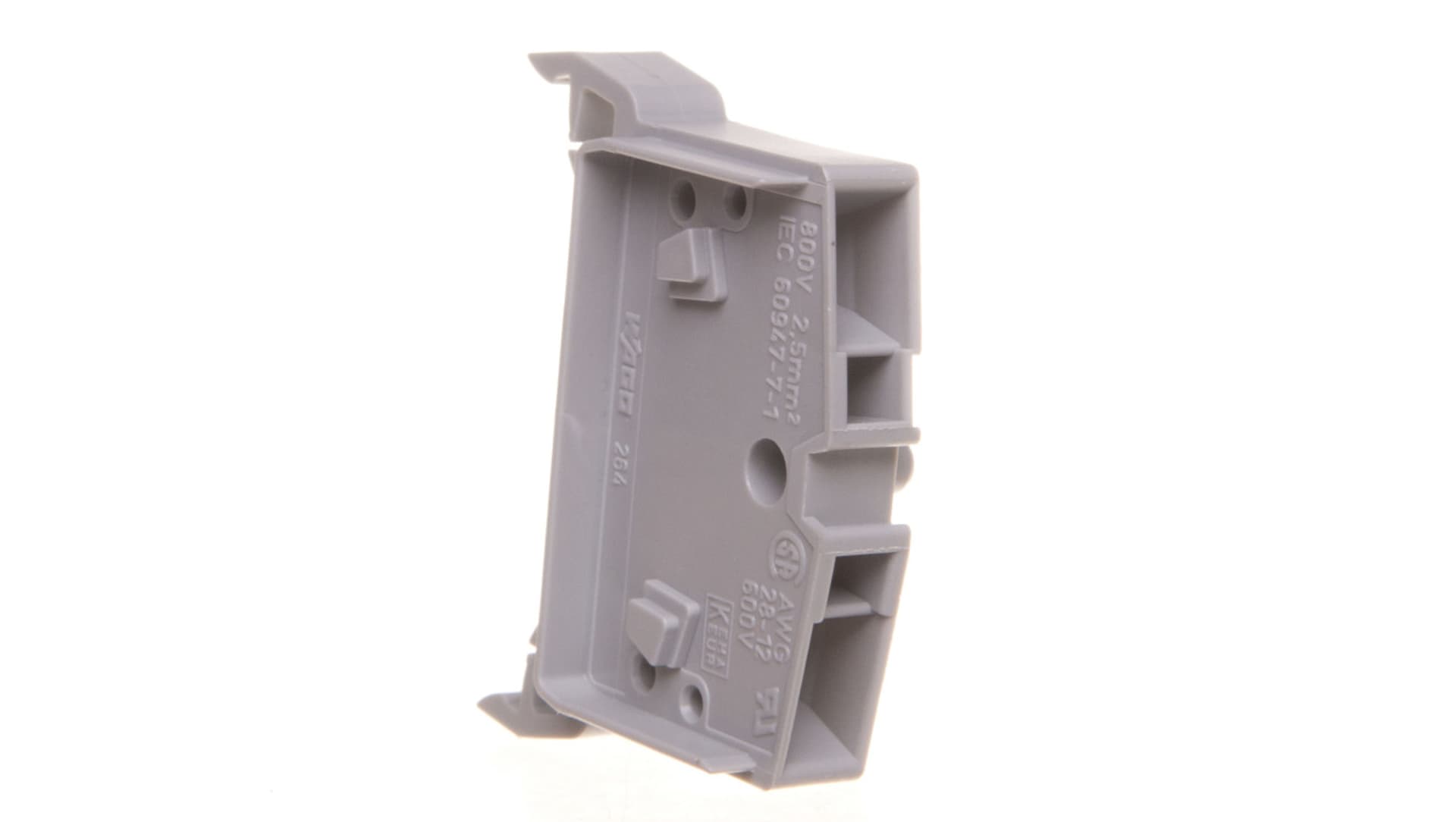 

Złączka szynowa 2-przewodowa 2,5mm2 szara 264-711