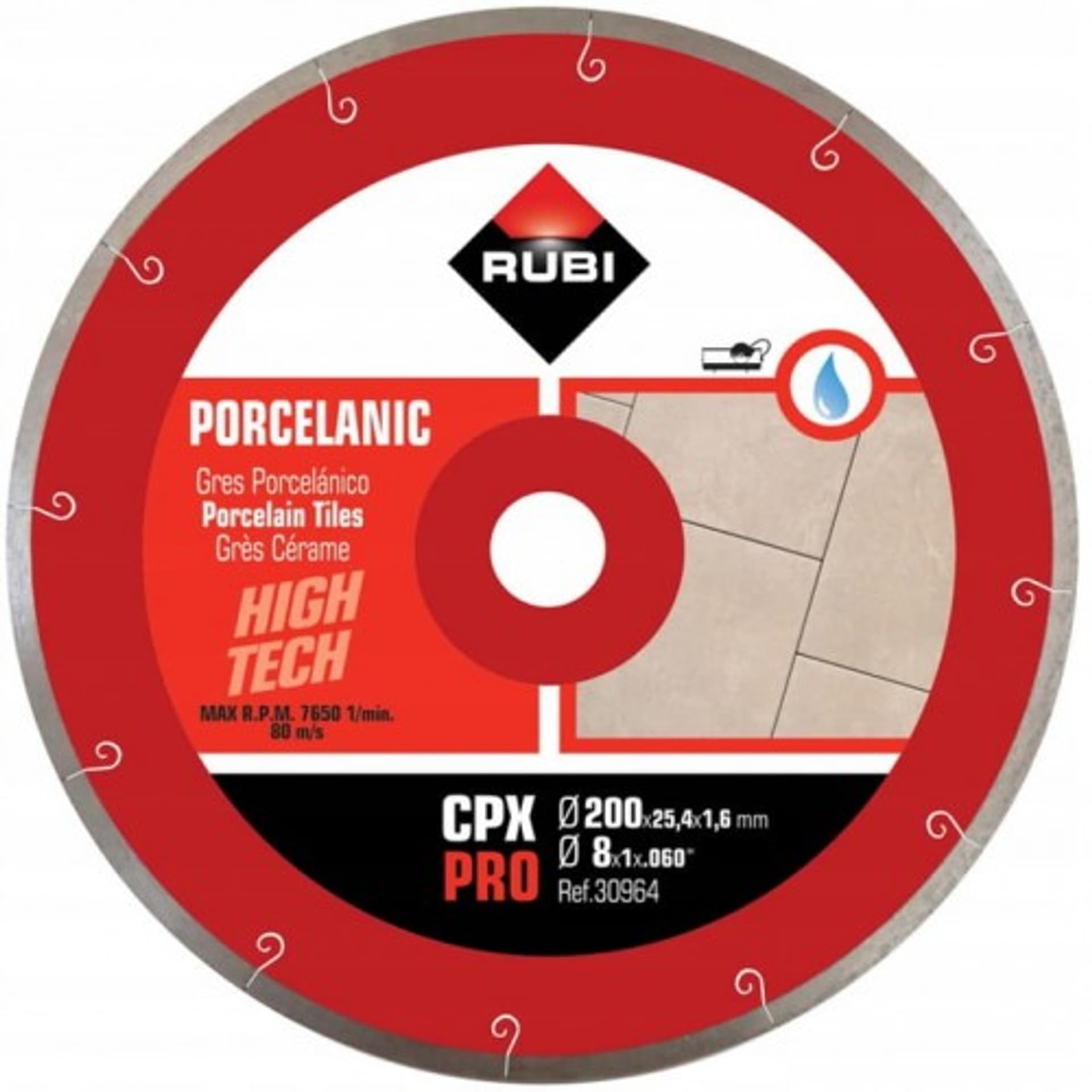 

TARCZA DIAMENTOWA DO GRESU PORCELANOWEGO CPX 200 PRO 25,4MM