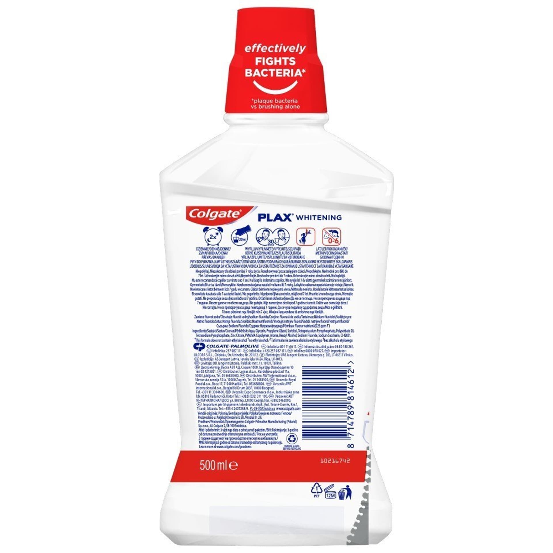 

Colgate Plax Whitening Płyn do płukania ust 500ml