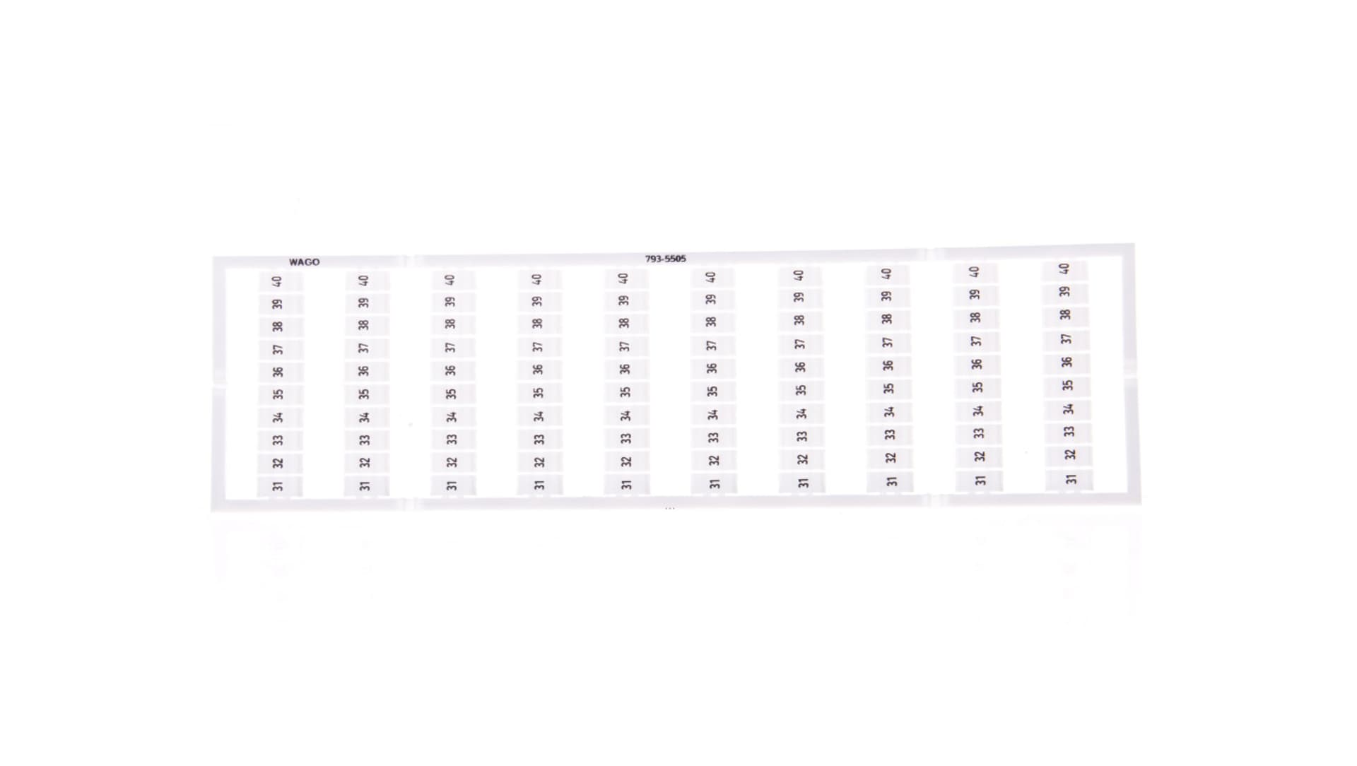 

Oznaczniki WMB 10x 31-40 793-5505 /5szt./