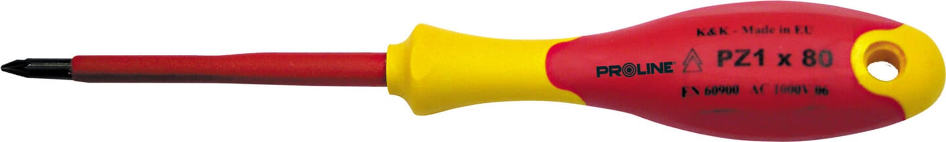

10597 Wkrętak 1000V krzyżowy Pozidriv elektrotechniczny PZ2x100 mm, Proline