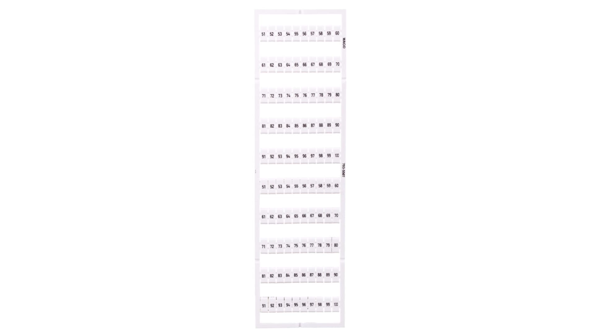 

Oznaczniki WMB 2x 51-100 793-5507 /5szt./