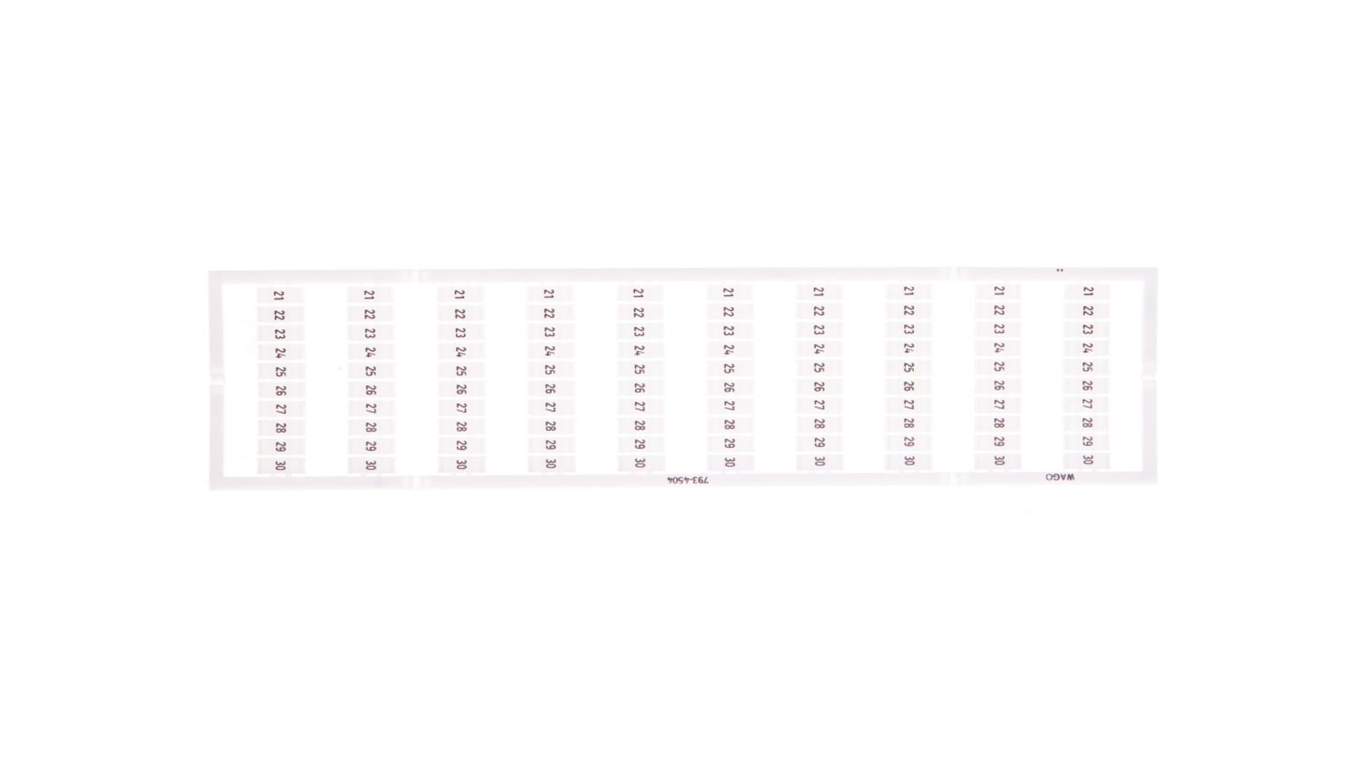 

Oznaczniki WMB 10x 21-30 793-4504 /5szt./