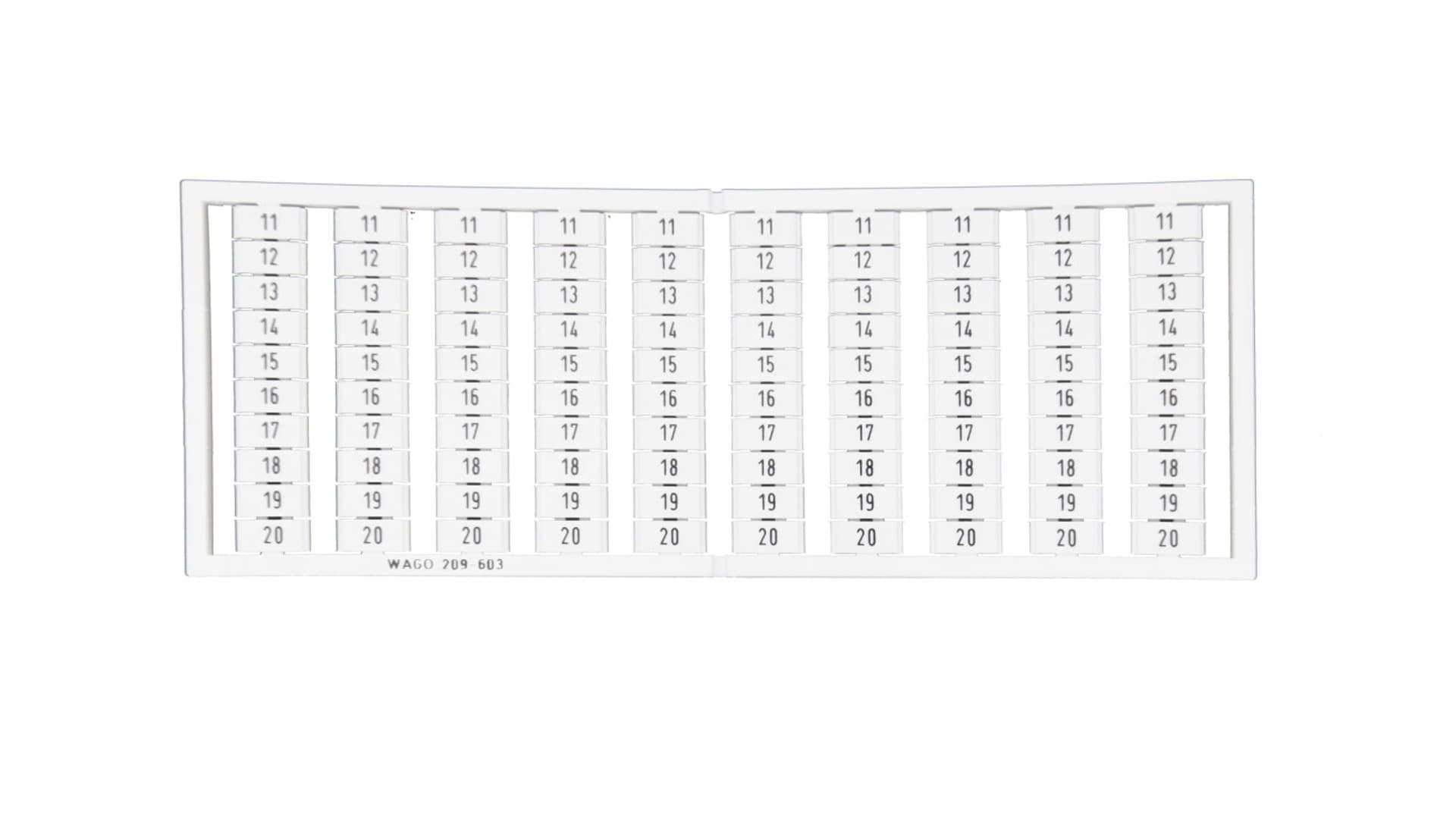 

Ramka z oznacznikami 10x 11-20 209-603 /5szt./