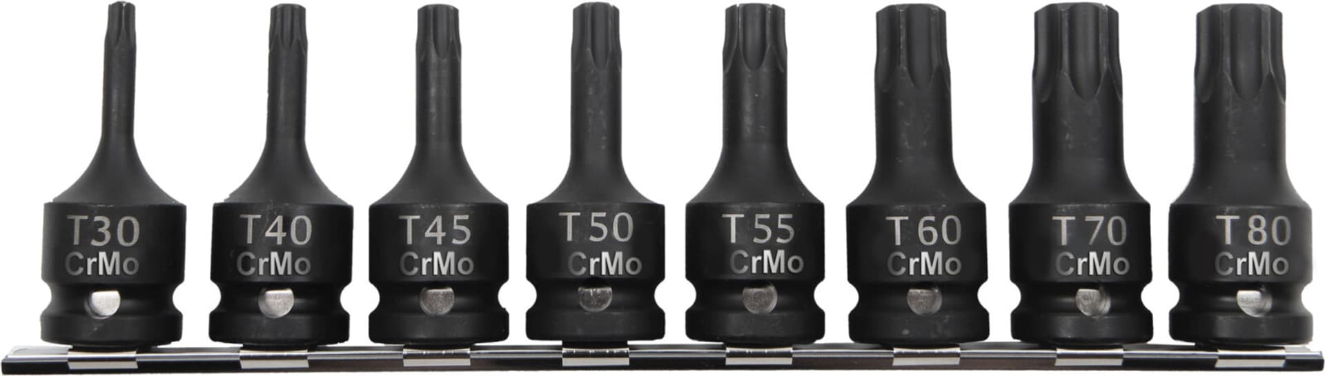 

Zestaw 8szt bitonas. udar. 1/2' torx t30-t80 box proline