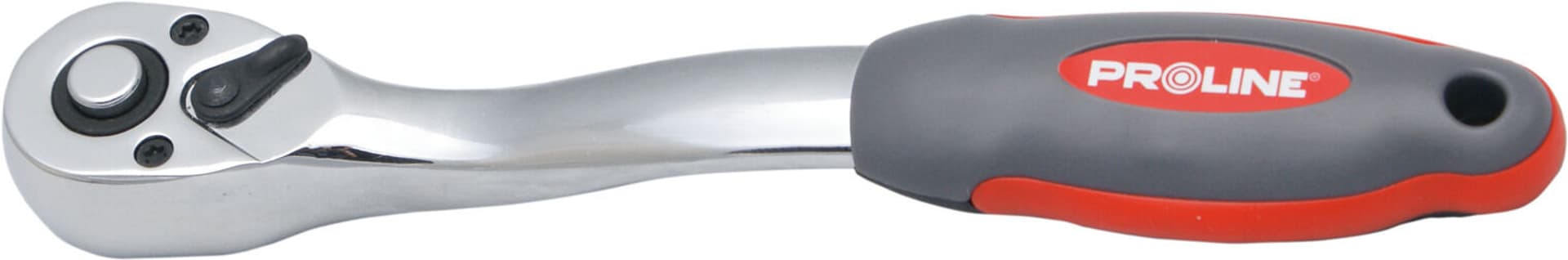 

Grzechotka cv 3/8" l=200mm, przeł.klaw, ręk.odg,zaw, proline