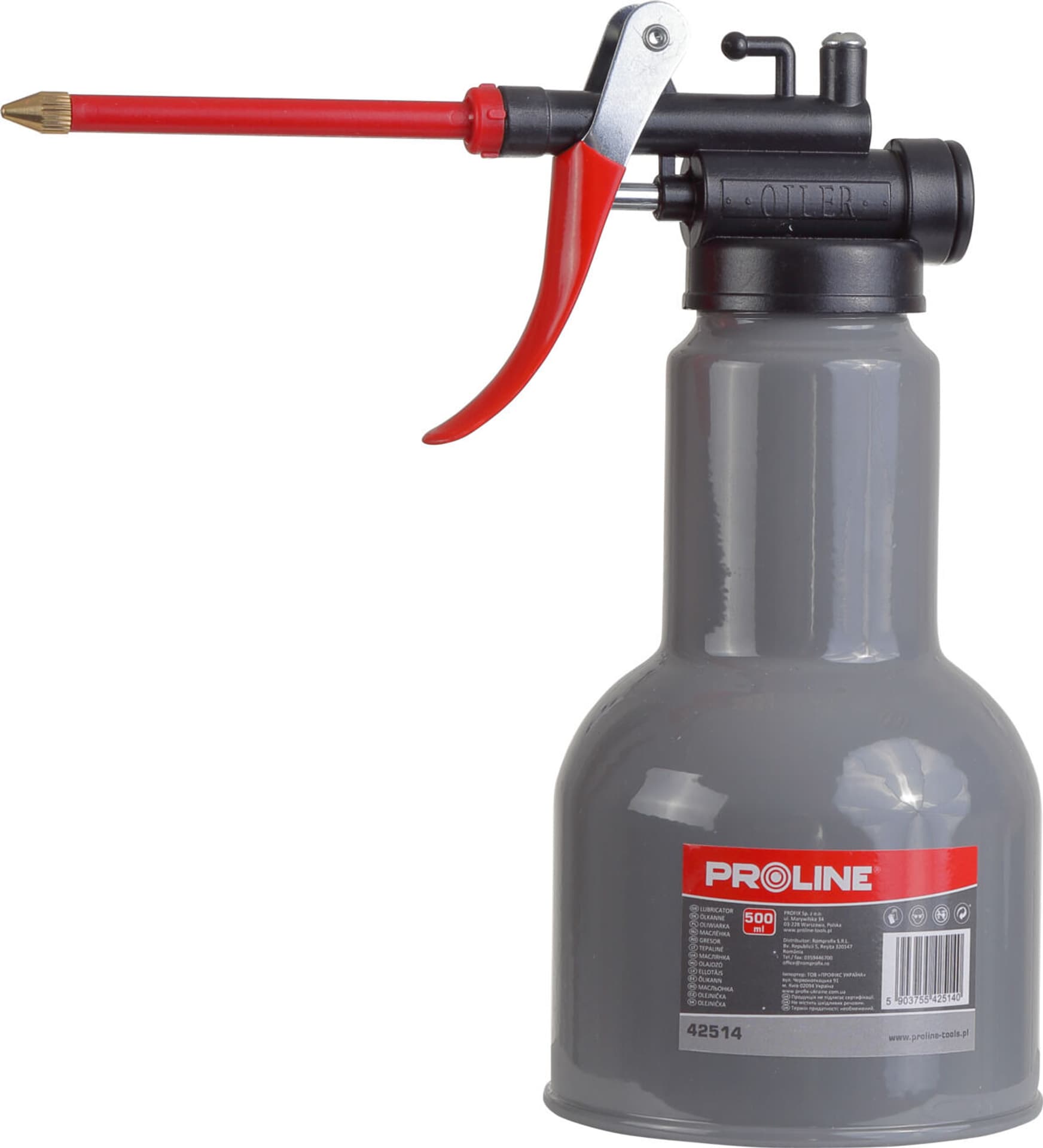 

Oliwiarka 500ml, zbiornik metalowy, proline