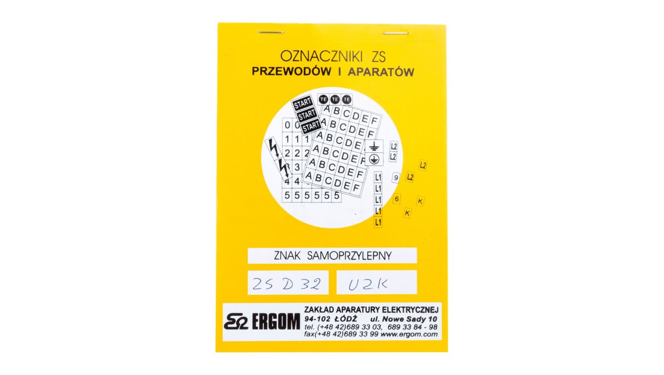 

Znaki samoprzylepne ZS D32/UZK E04ZP-02030406200
