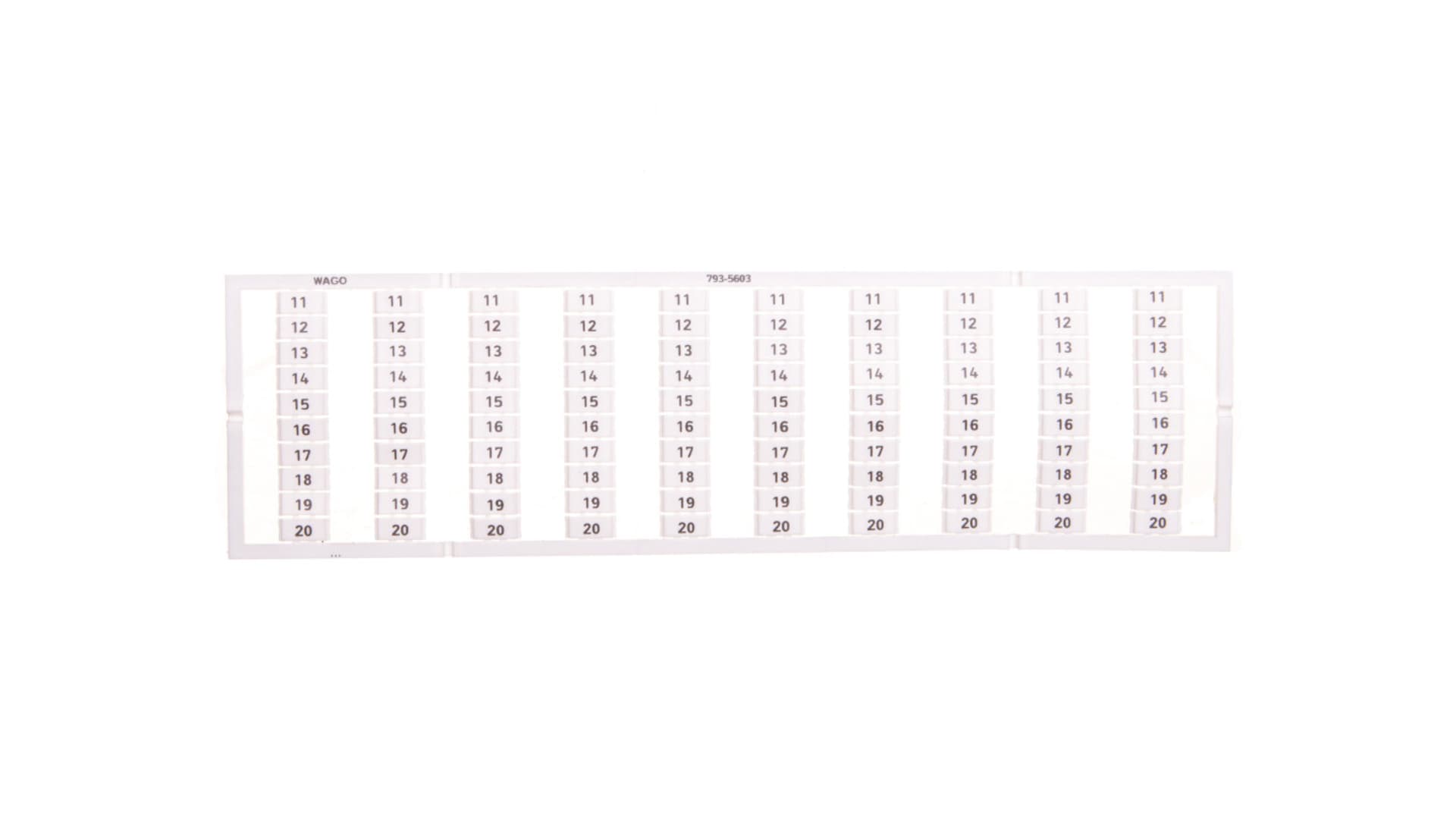 

Oznaczniki WMB 10x 11-20 793-5603 /5szt./