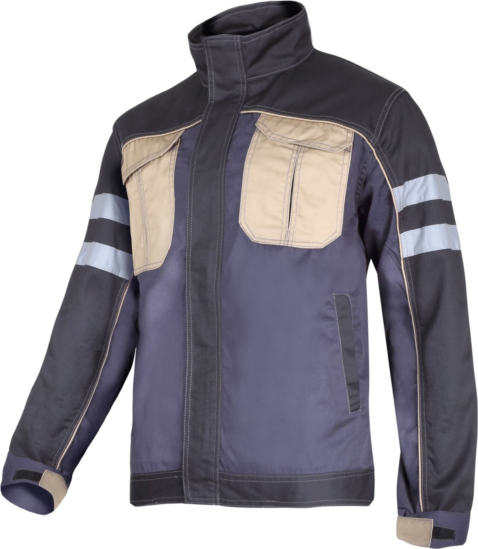 

Bluza szar-czar-beż z pasami odblask., "2xl", ce, lahti