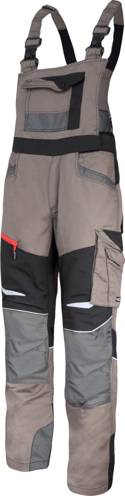 

Ogrodniczki khaki-czar. ze wstawk. ze stretchu,"xl",ce,lahti