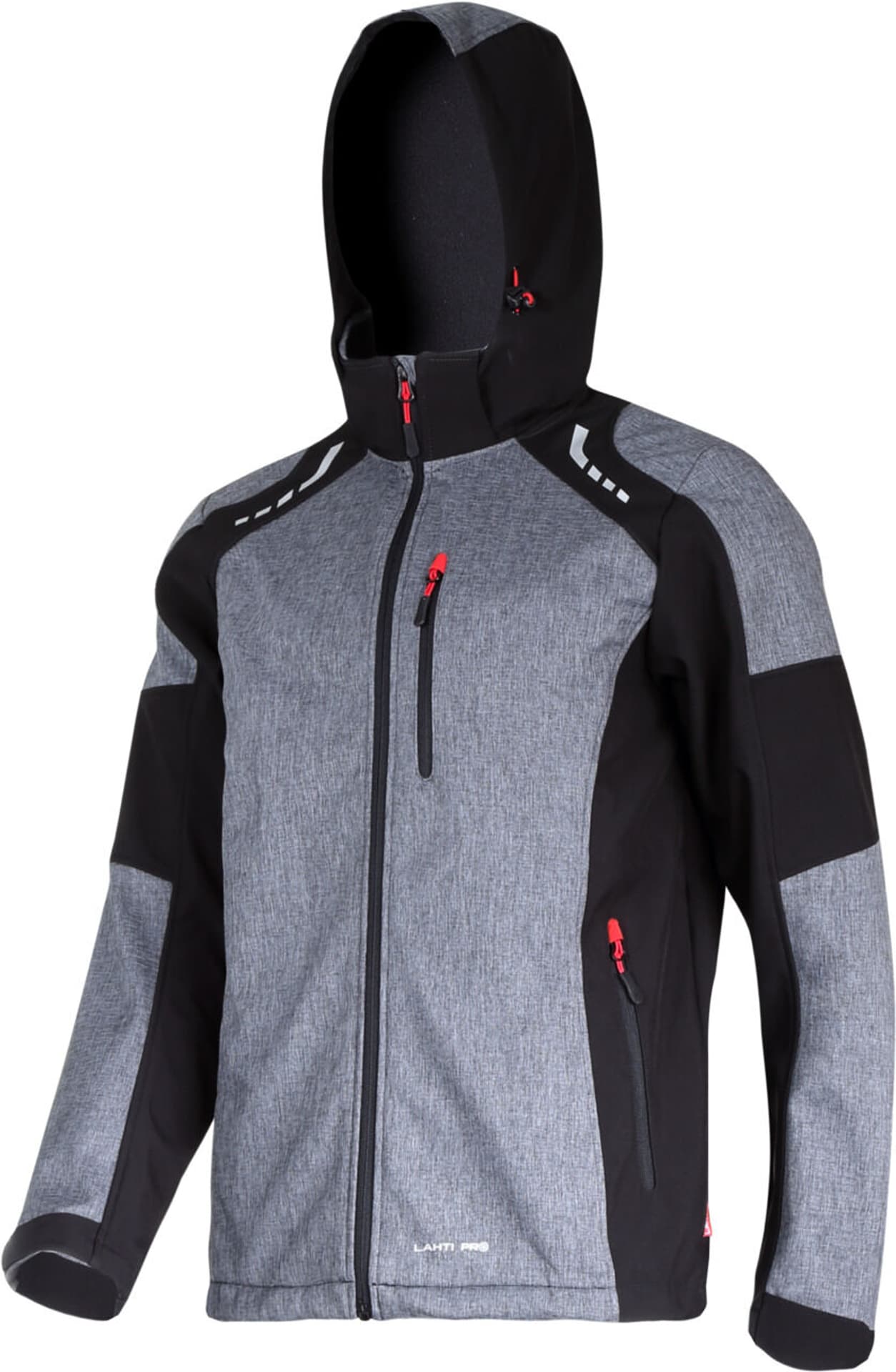 

Kurtka softshell z kapt. szar.-czar.-czerw., "l", ce, lahti