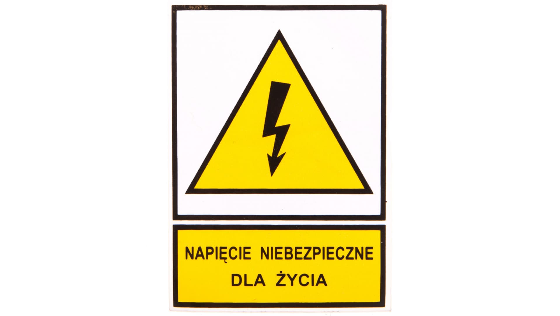 

Tabliczka /znak ostrzegawczy/ TZO 52X74S N.N.D.Z. E04TZ-01011110200