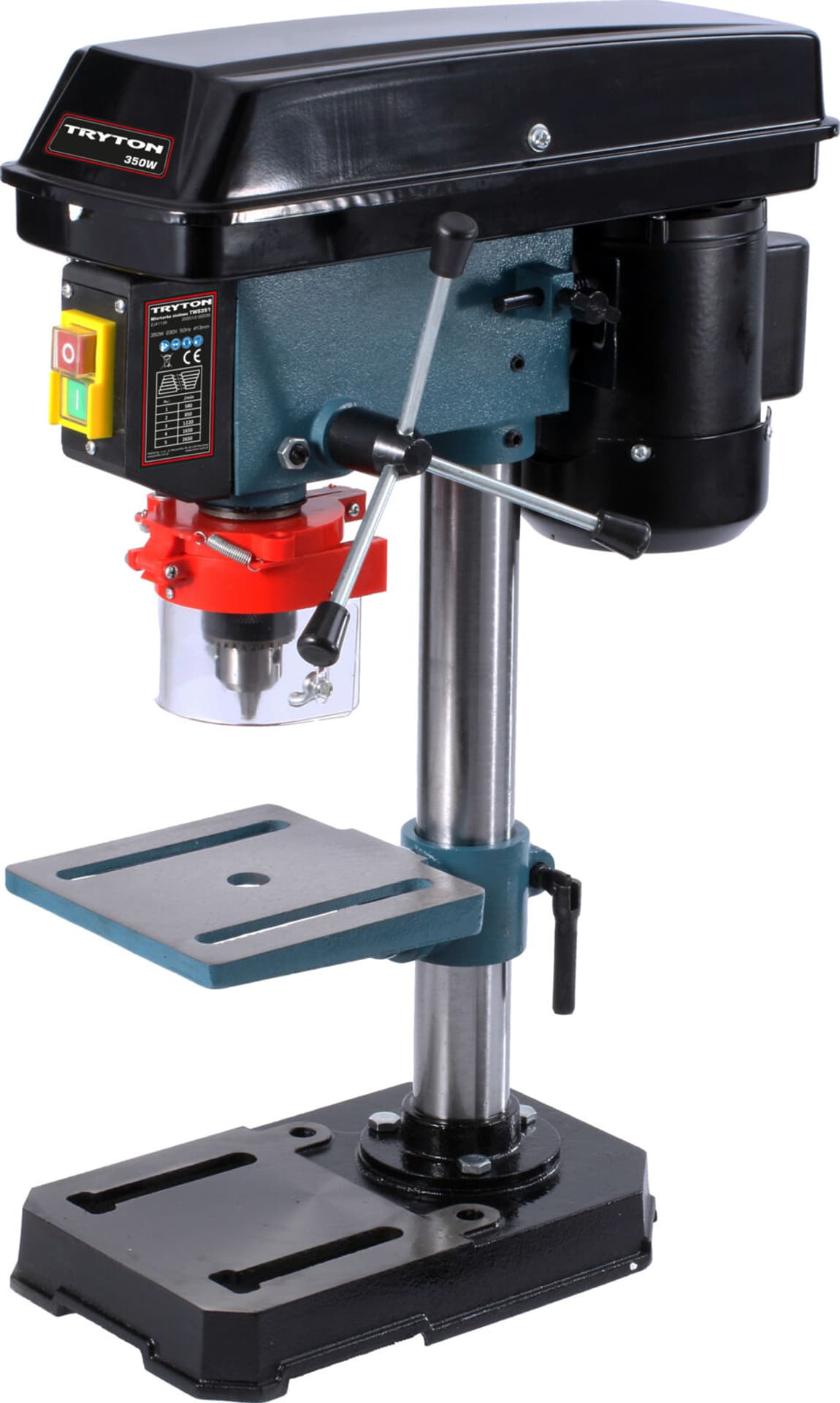 

Wiertarka stołowa 350w, 13mm, 580-2650/min, imadło