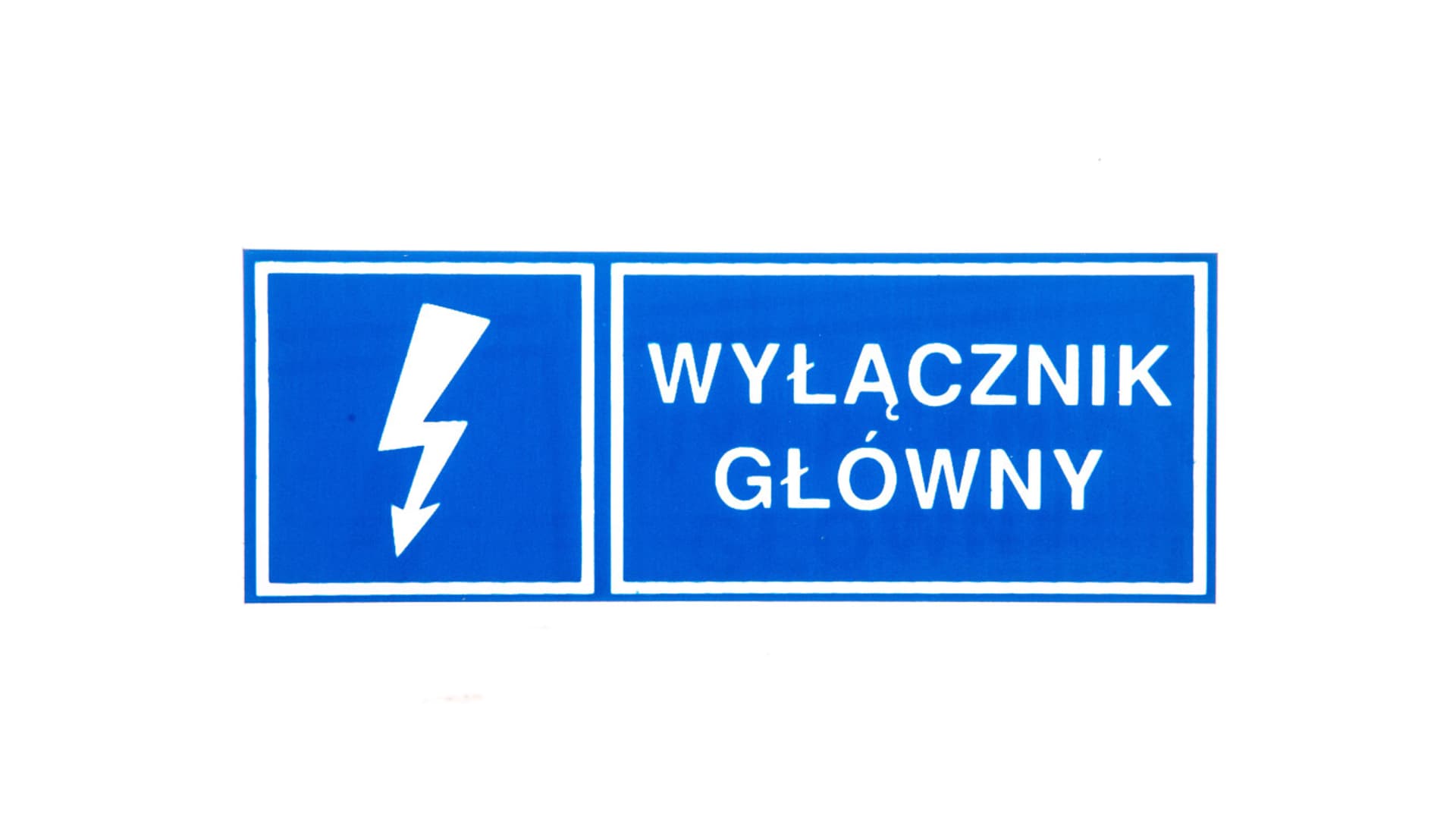 

Tabliczka /znak informacyjny/ TZI 37x105S WYL.GL. E04TZ-01041210200 /10szt./