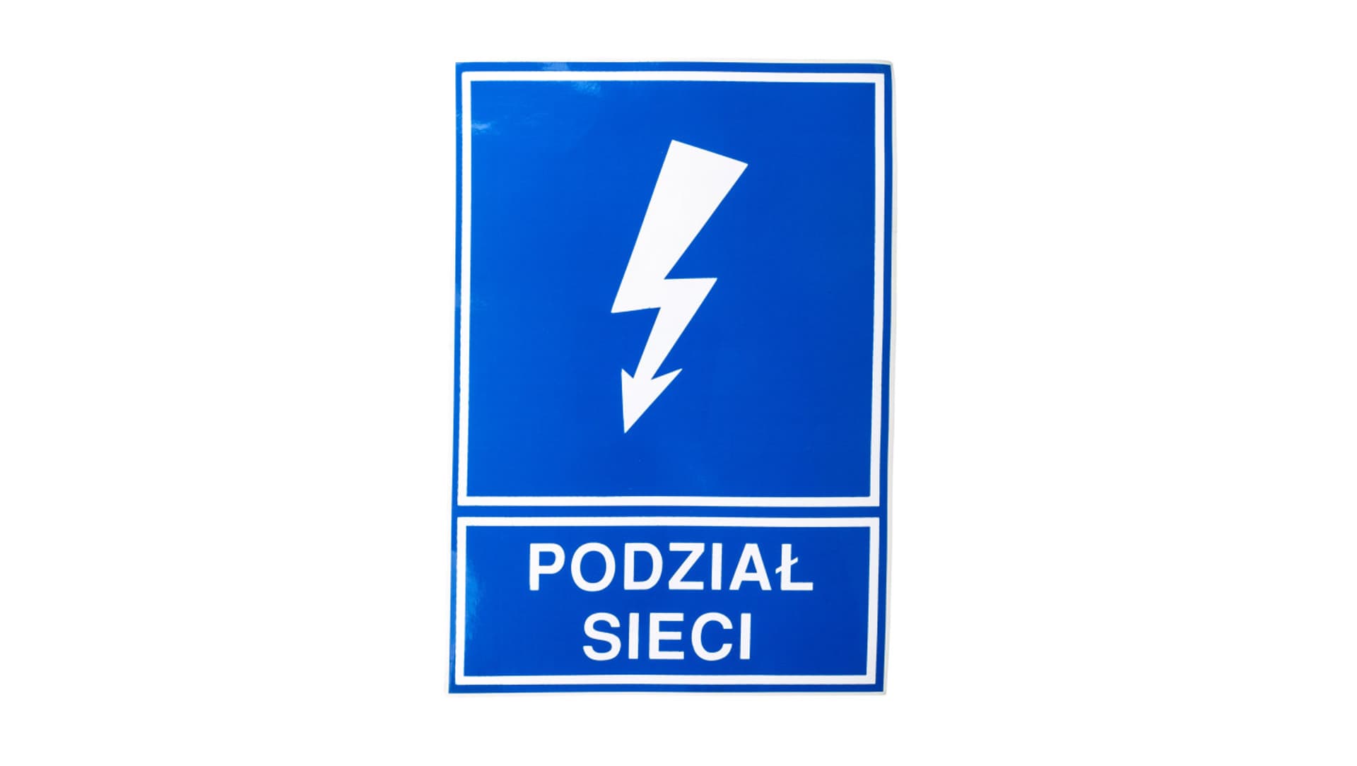 

Tabliczka /znak ostrzegawczy/ TZO 148x210 /PODZIAŁ SIECI/ E04TZ-01041141600 /10szt./
