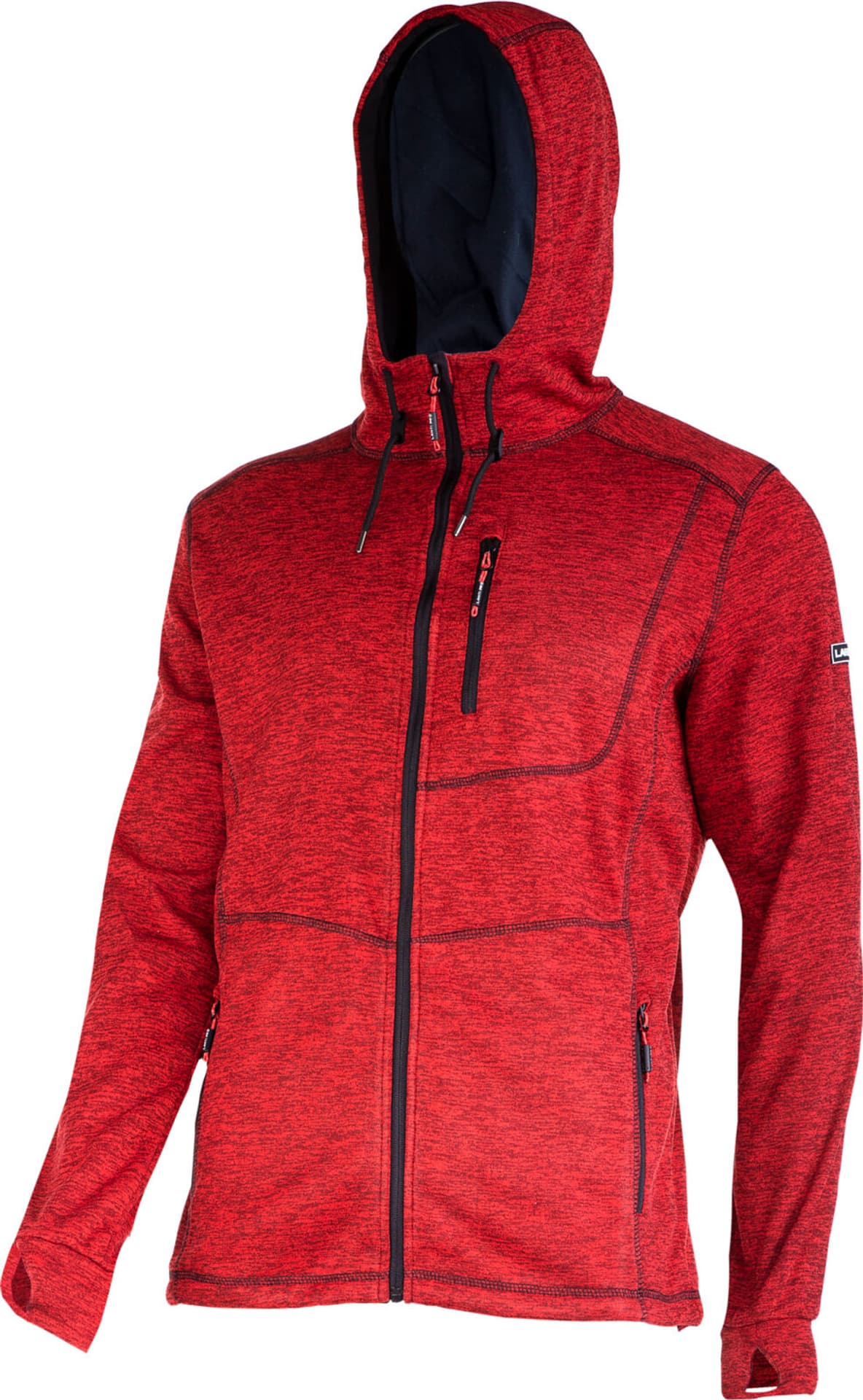 

Bluza z kapturem i suwakiem czerwona, "xl", ce, lahti