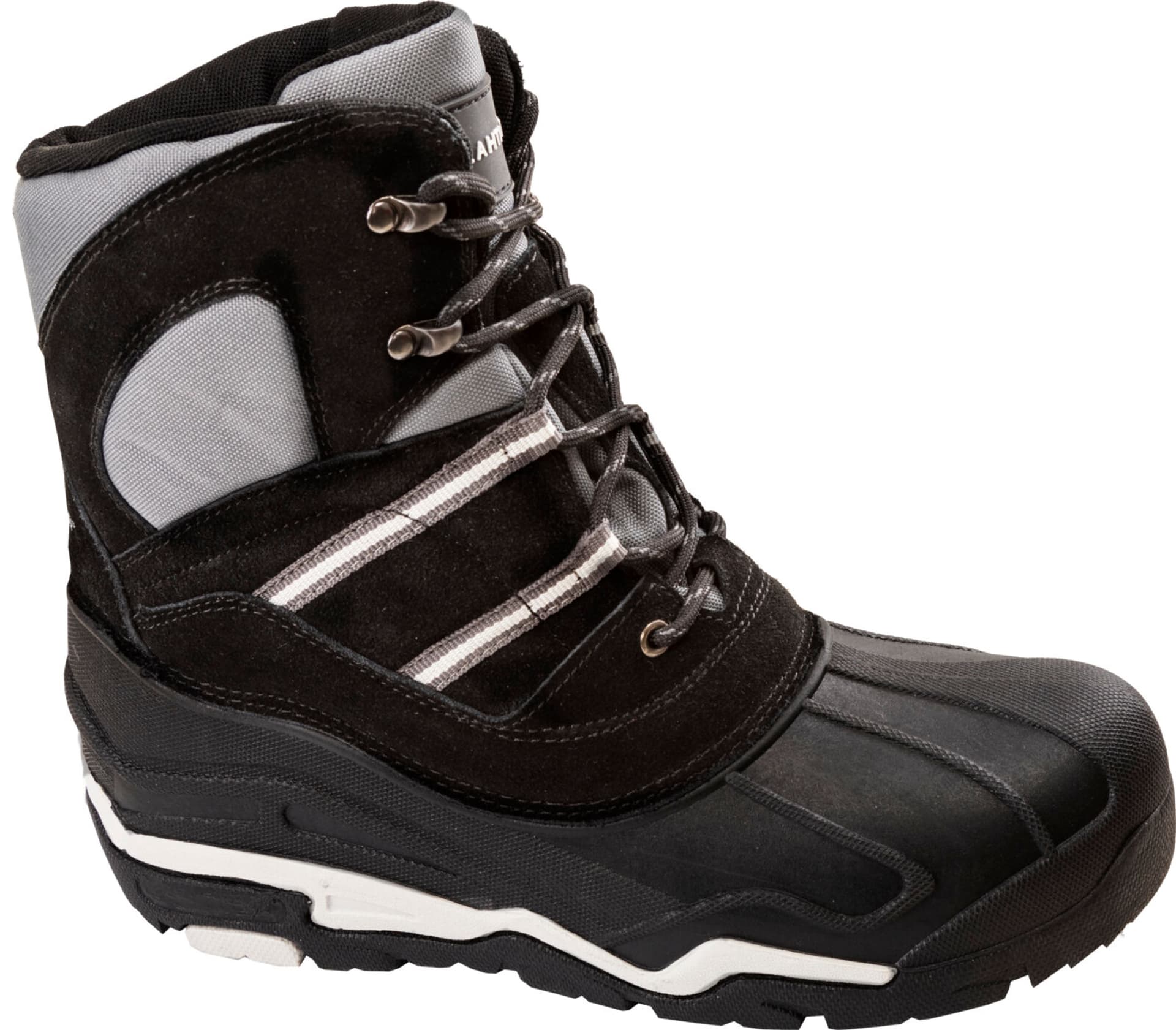 

ŚNIEGOWCE ZAMSZ/OXFORD CZARNO-SZARE, "43/44", LAHTI