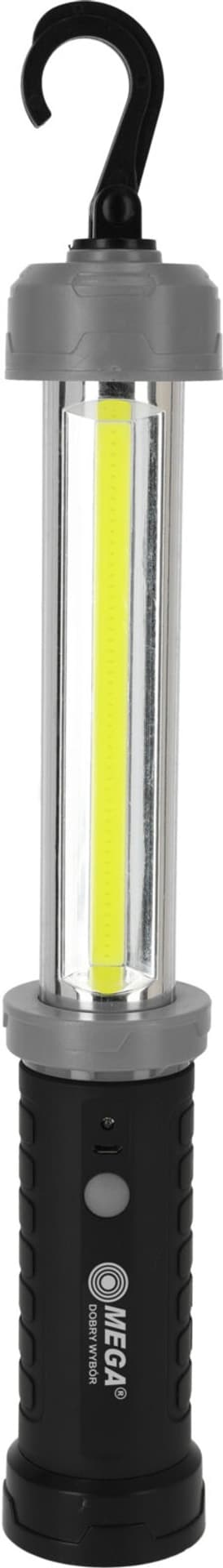 

LATARKA WARSZTATOWA, 3W, COB, AKU, MICRO USB, 600LM, MAGNES