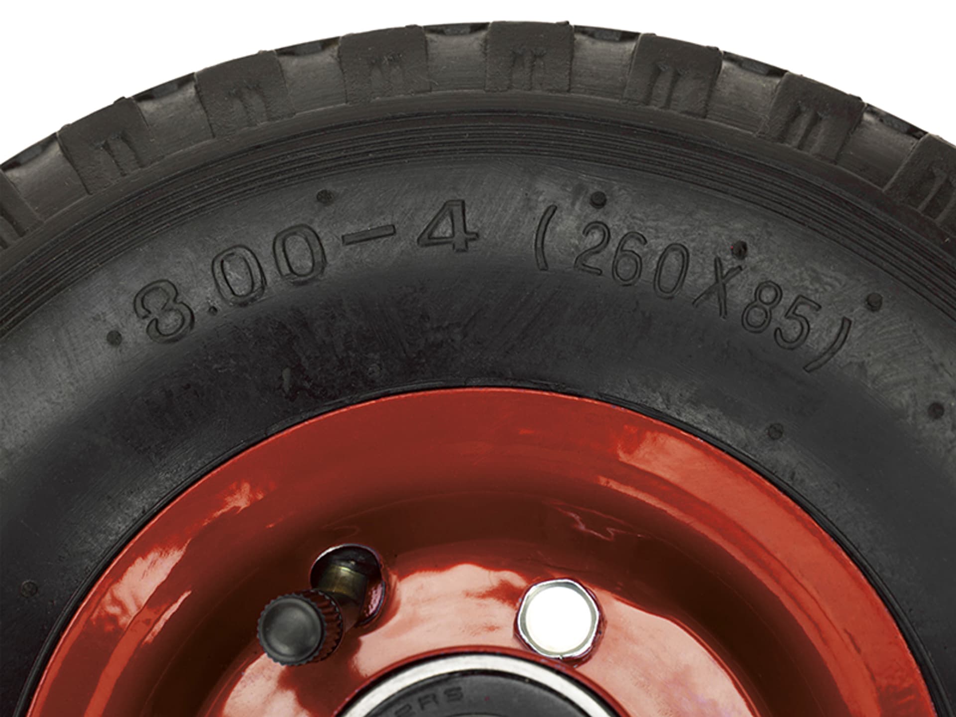 

69-021# Koło 26cm do taczki wózka 260x85 3.00/4 red