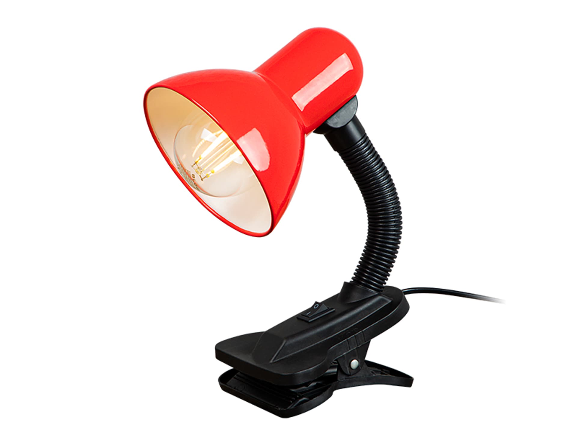 

Lampka biurkowa LB-08 z klipsem czerwona