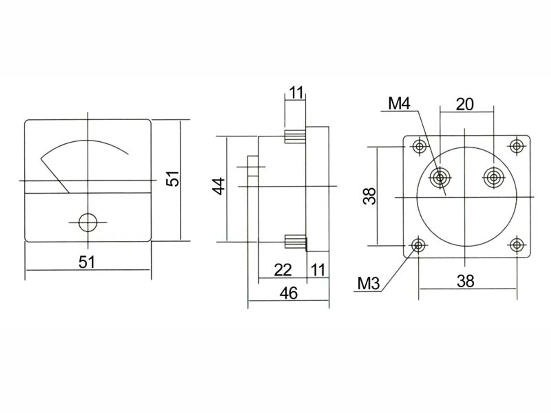 

51-210# Miernik analog.volt.kw.10v