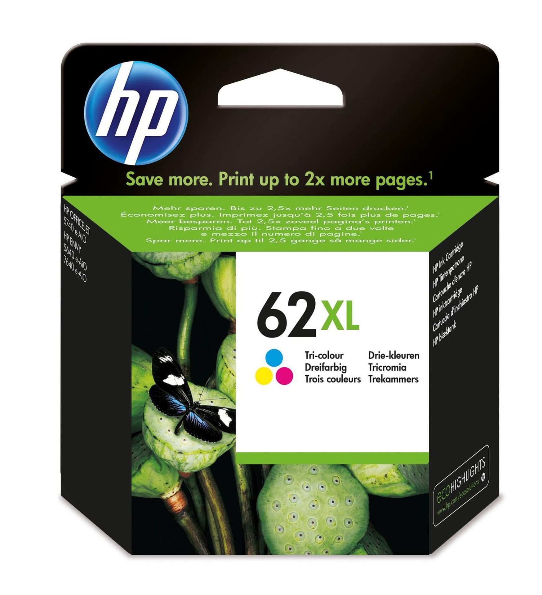

HP 62Xl High Yield Tri-Color