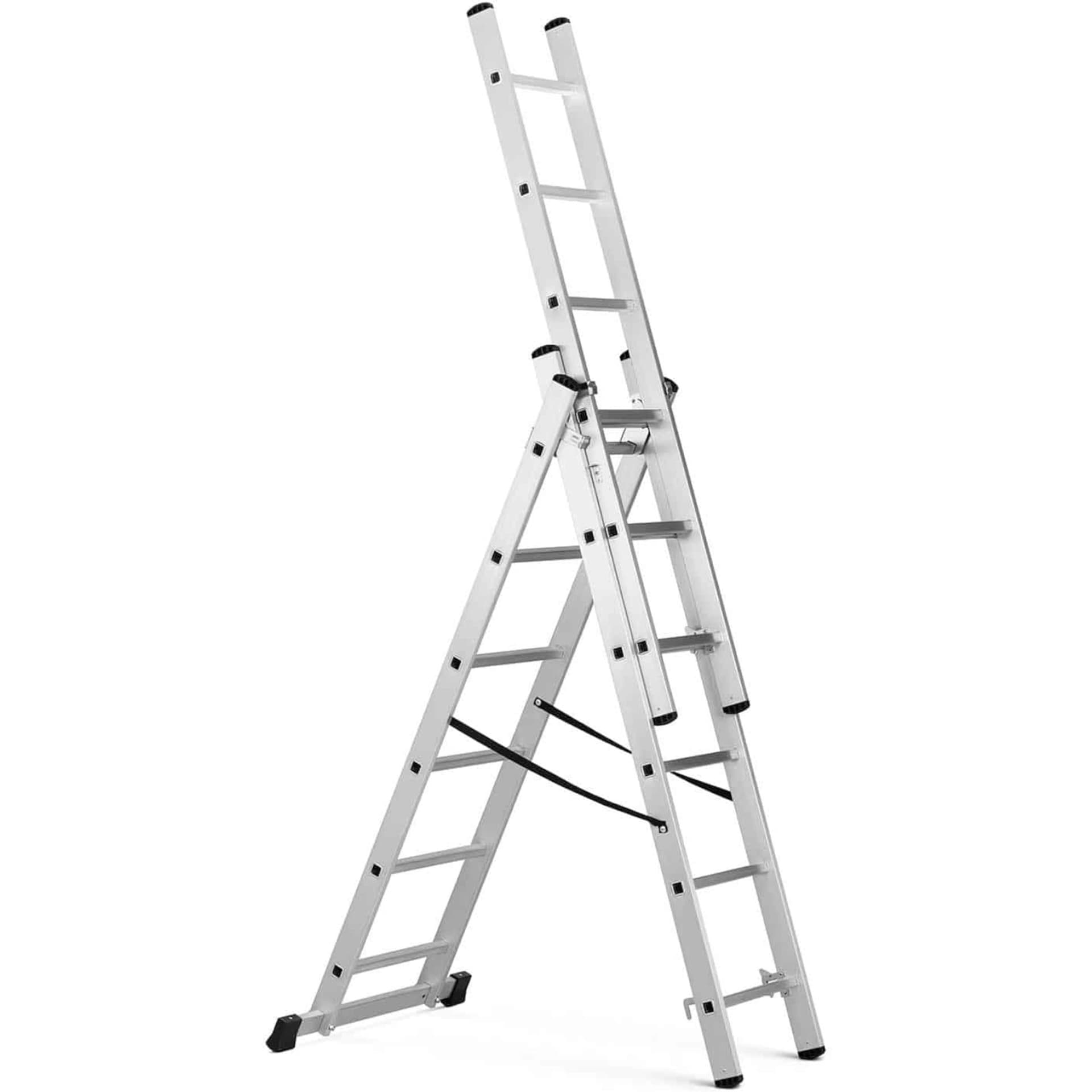 

Drabina aluminiowa rozkładana 3 x 6 stopni wys. 321 cm do 150 kg