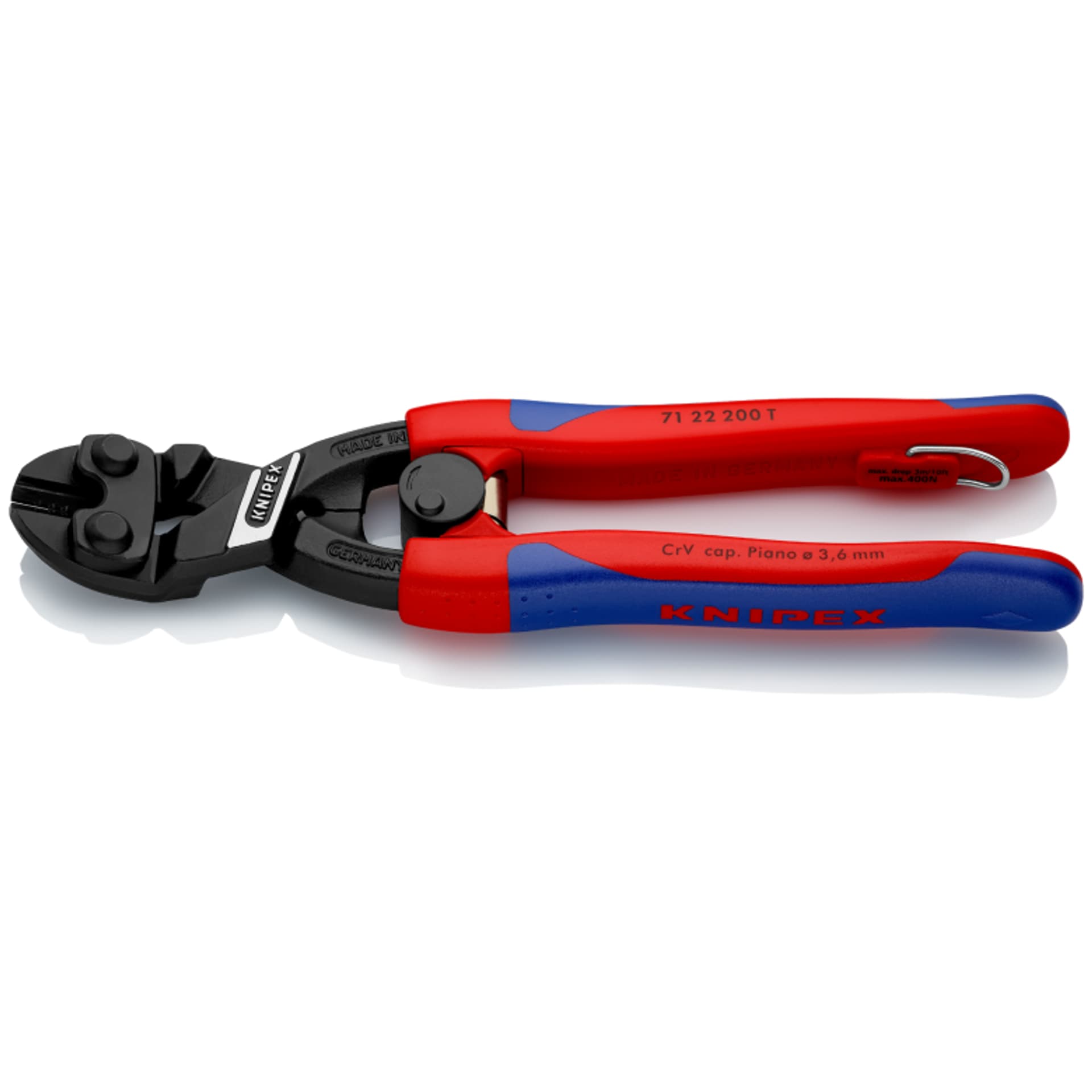 

KNIPEX CoBolt® 71 22 200 T Kompaktowe szczypce tnące przegubowe KNIPEX