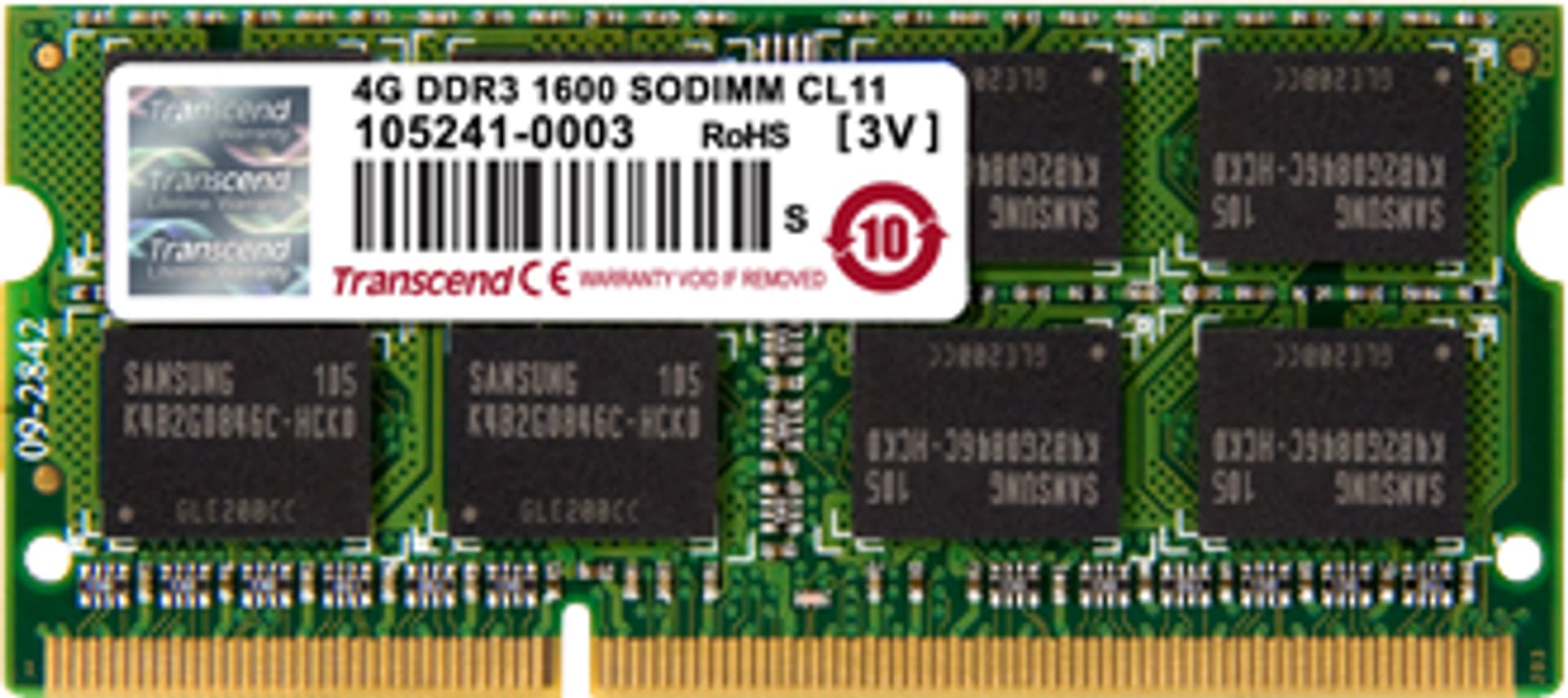 

Pamięć TRANSCEND (SODIMM\DDR3L\4 GB\1600MHz\1.35V\11 CL\Single)