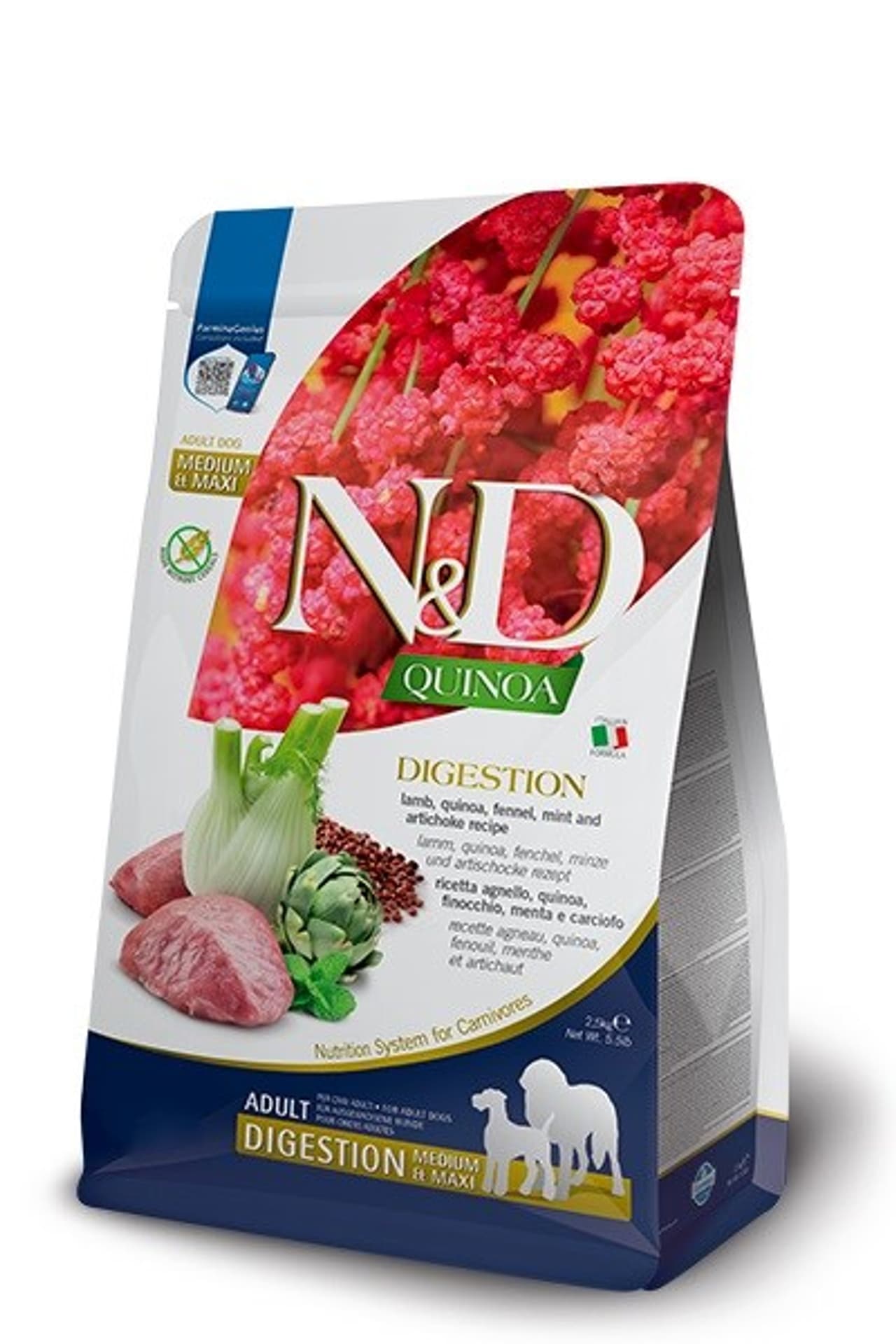 

Farmina Dog Quinoa Digestion Adult Med Max Lamb 7kg