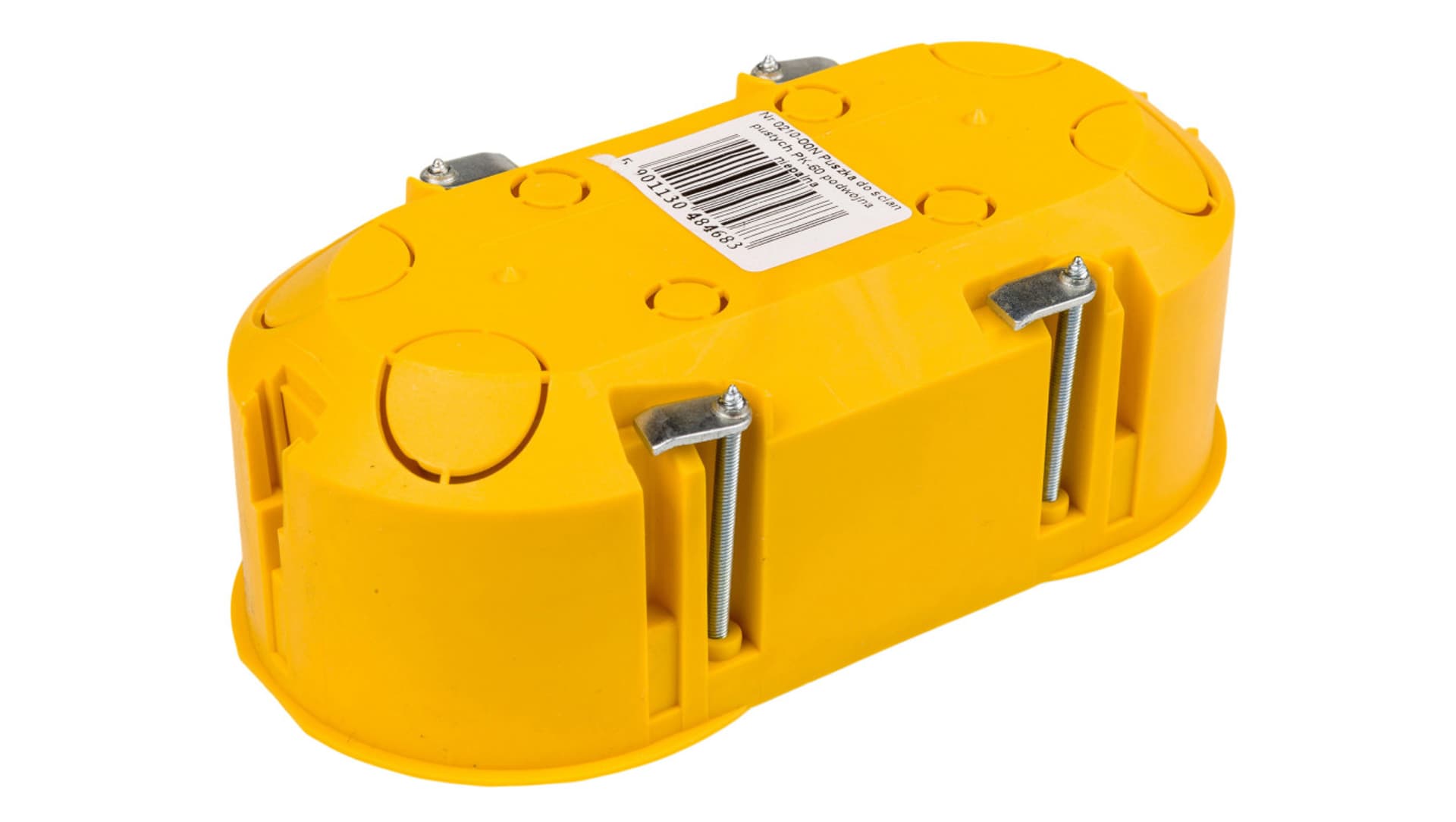 

Puszka podtynkowa podwójna 60mm regips samogasnąca żółta PK-2x60 0210-0N