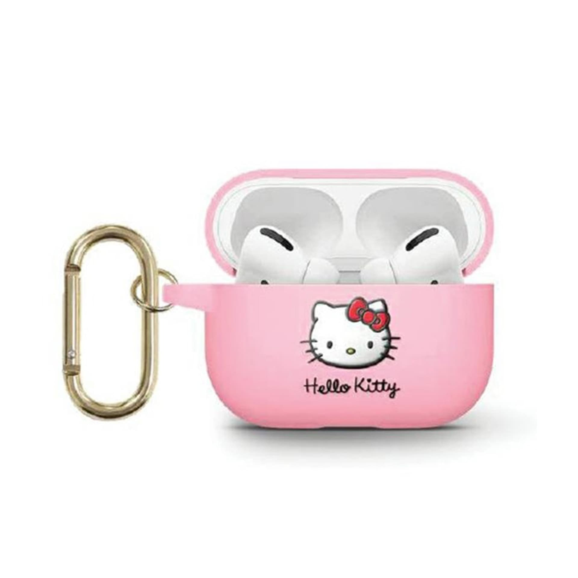 

Hello Kitty HKA33DKHSP Airpods 3 cover różowy/pink Silicone 3D Kitty Head