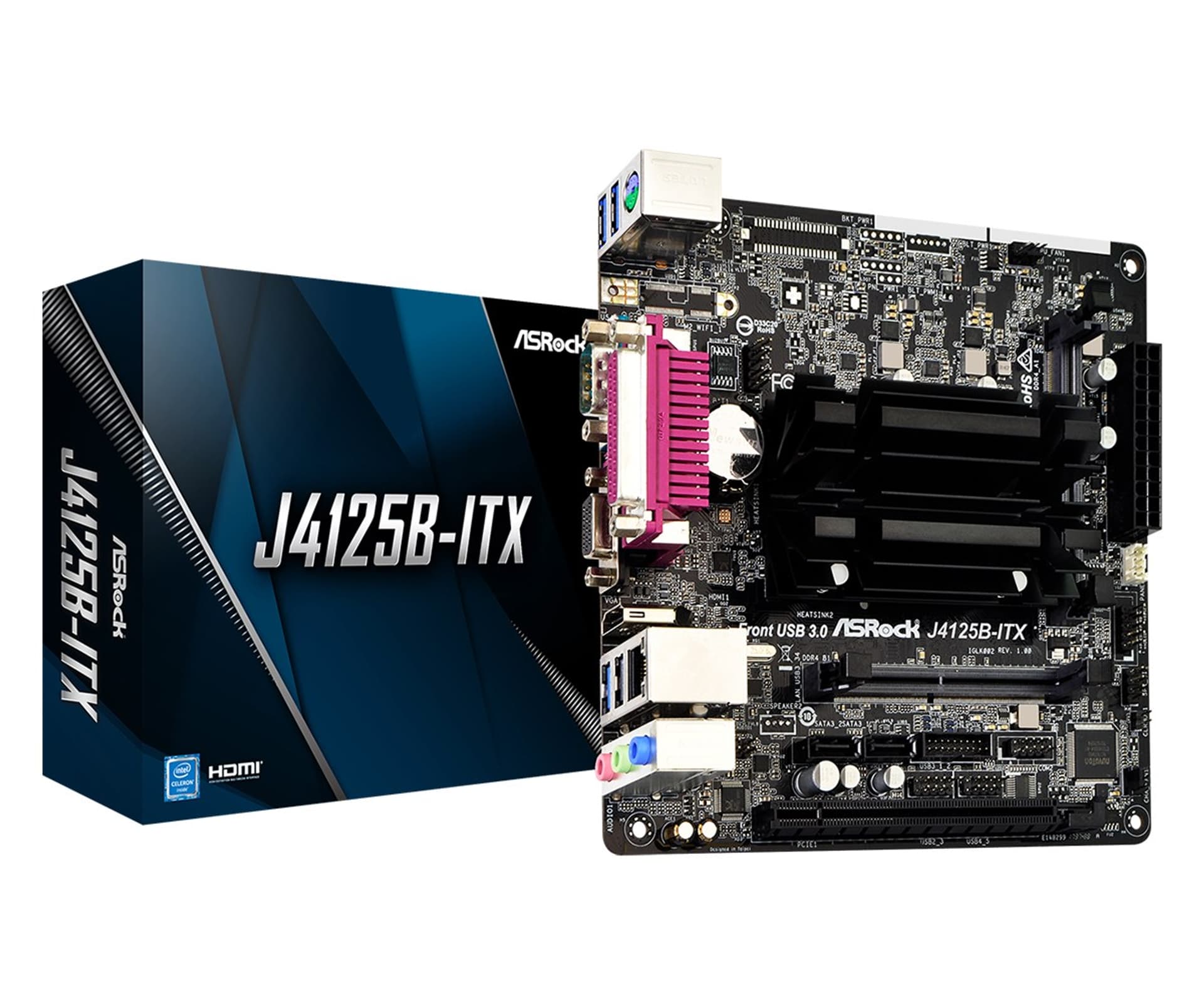 

Płyta główna ASRock J4125B-ITX J4125/2DDR4/2SATA3