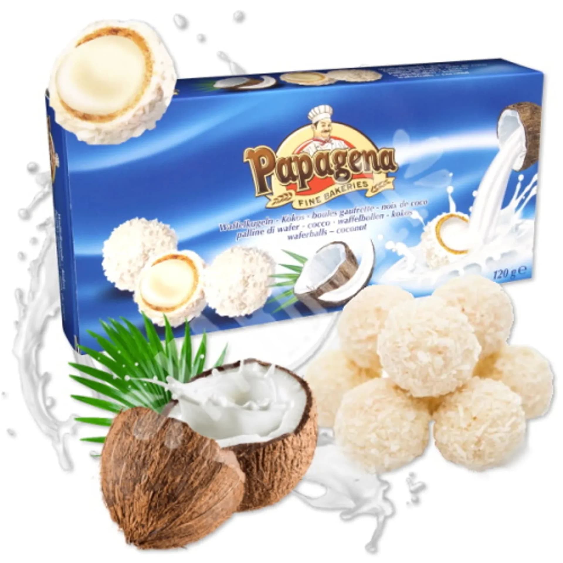 

Papagena Kulki Waflowe z Kokosem 120 g