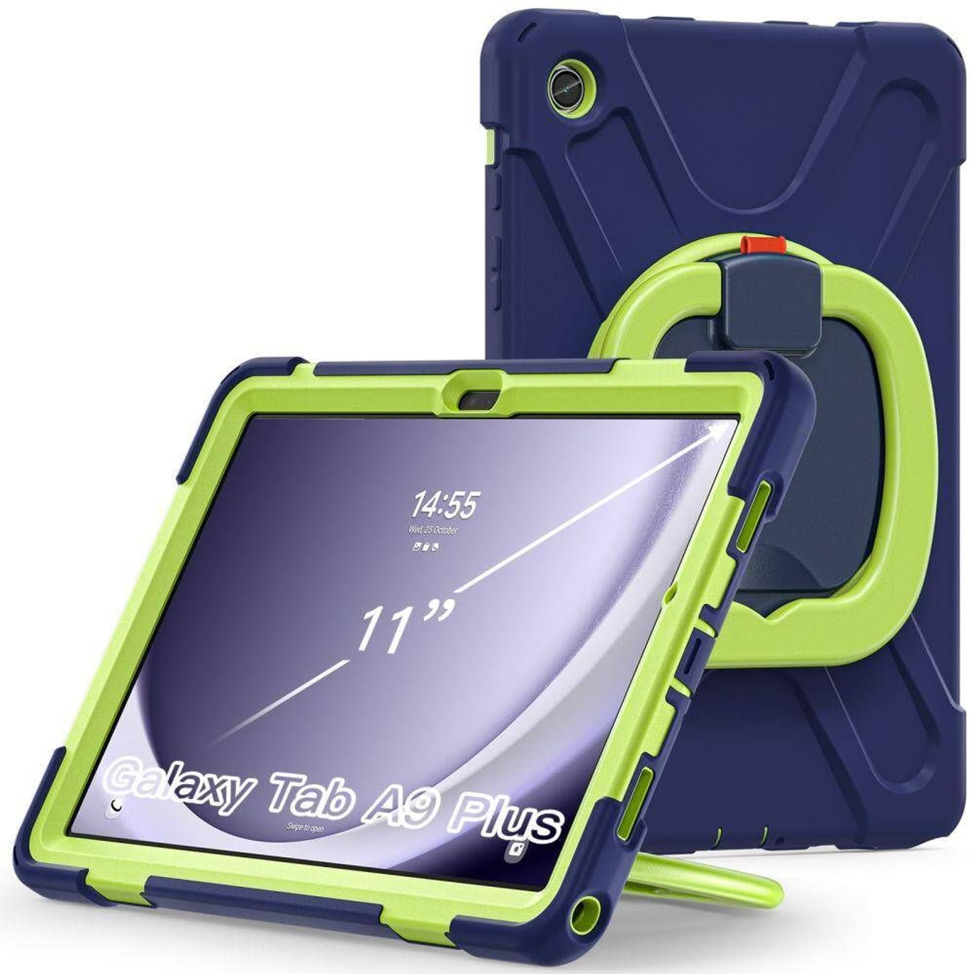 

Etui SAMSUNG GALAXY TAB A9+ Tech-Protect X-Armor granatowo-limonkowe