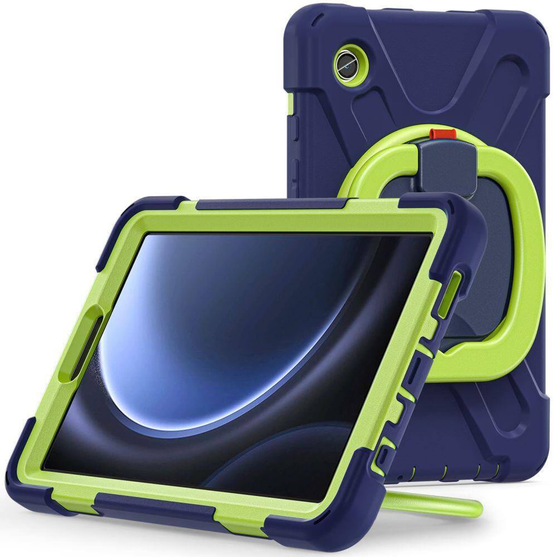 

Etui SAMSUNG GALAXY TAB A9 Tech-Protect X-Armor granatowo-limonkowe