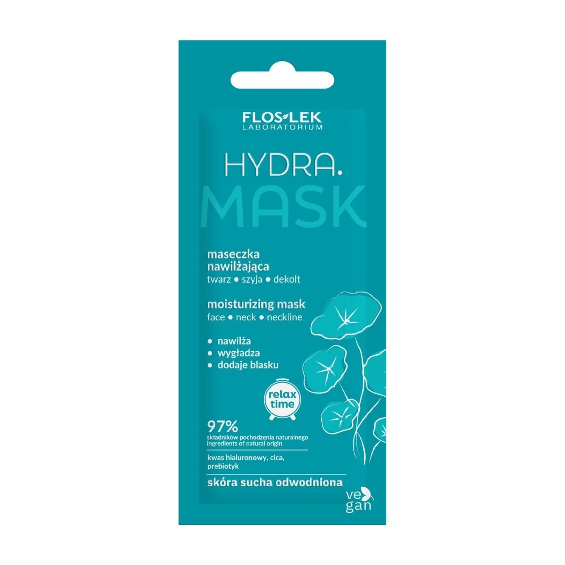 

FLOSLEK Relax Time Maseczka nawilżająca Hydra na twarz,szyję i dekolt 6ml