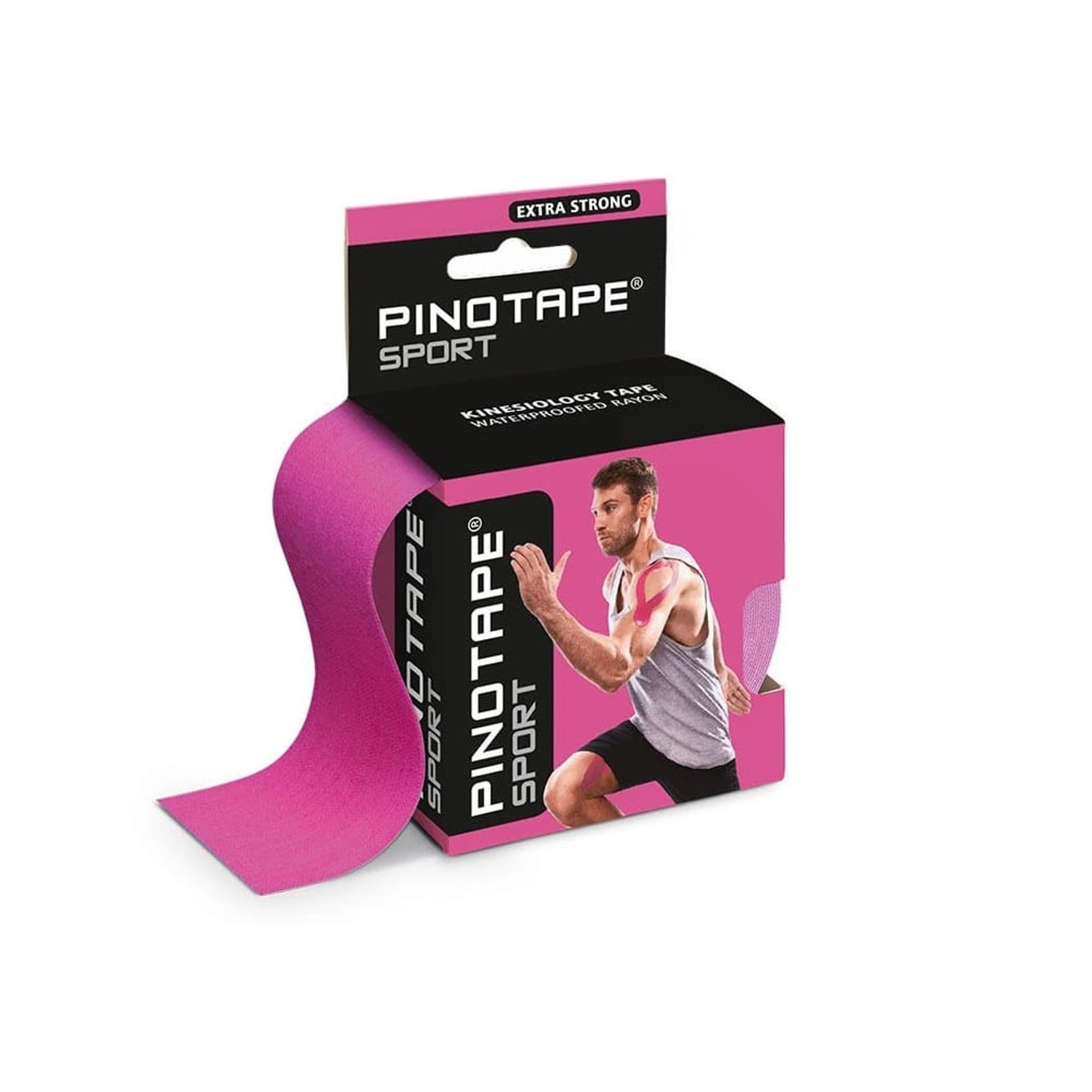 

Taśma do kinesiotapingu Pinotape sport 5 cm różowa